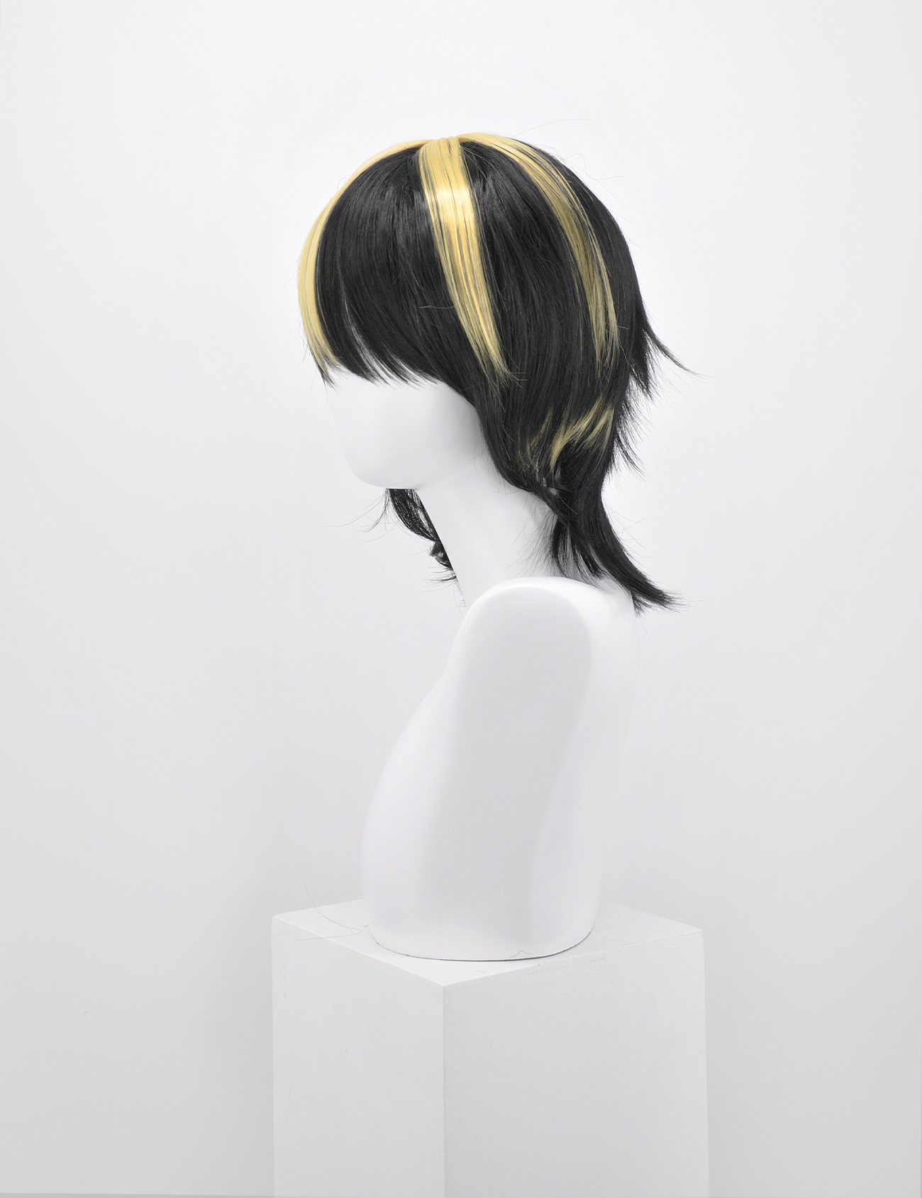 PERRUQUE NOIRE/BLONDE