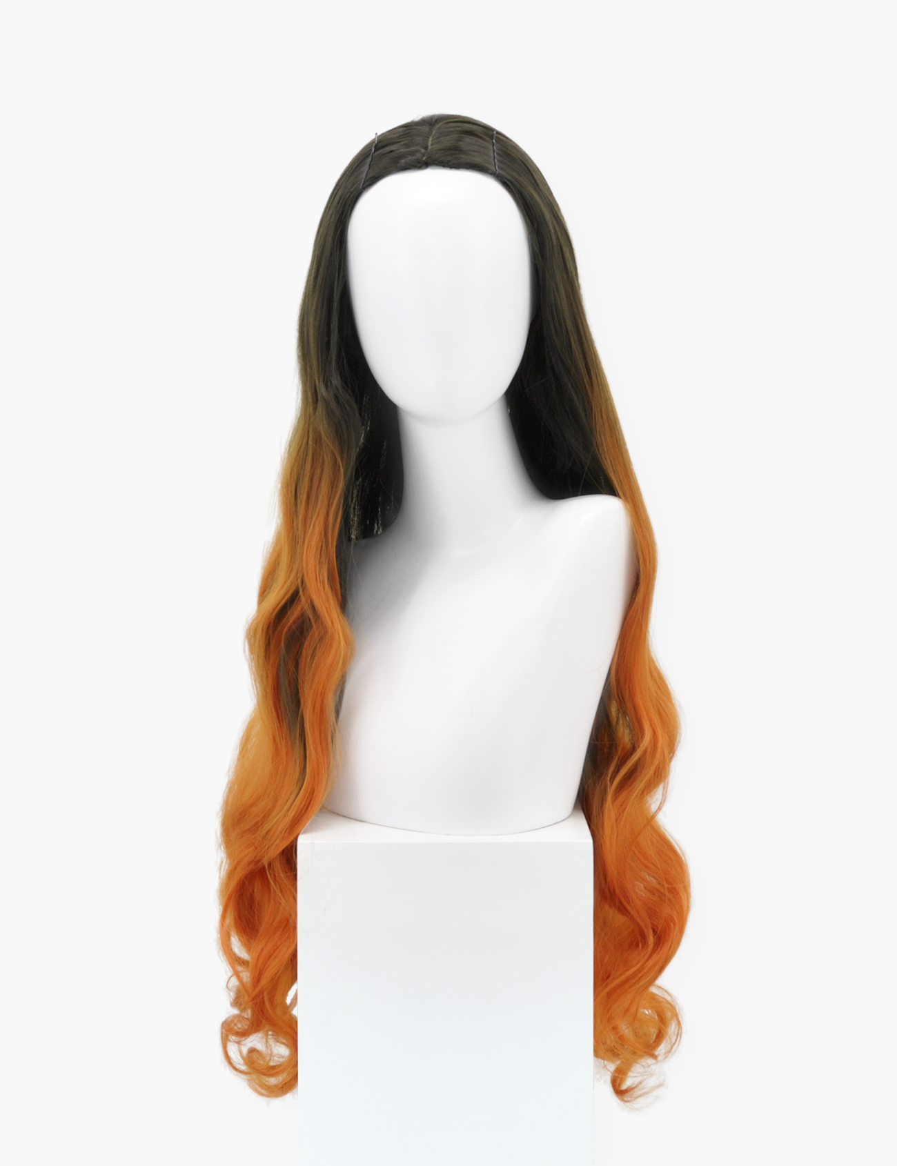 PERRUQUE LONGUE ONDULÉE SANS FRANGES