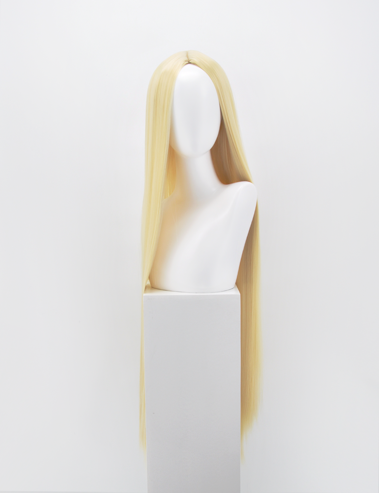 PERRUQUE BLONDE EXTRA LONGUE SANS FRANGE