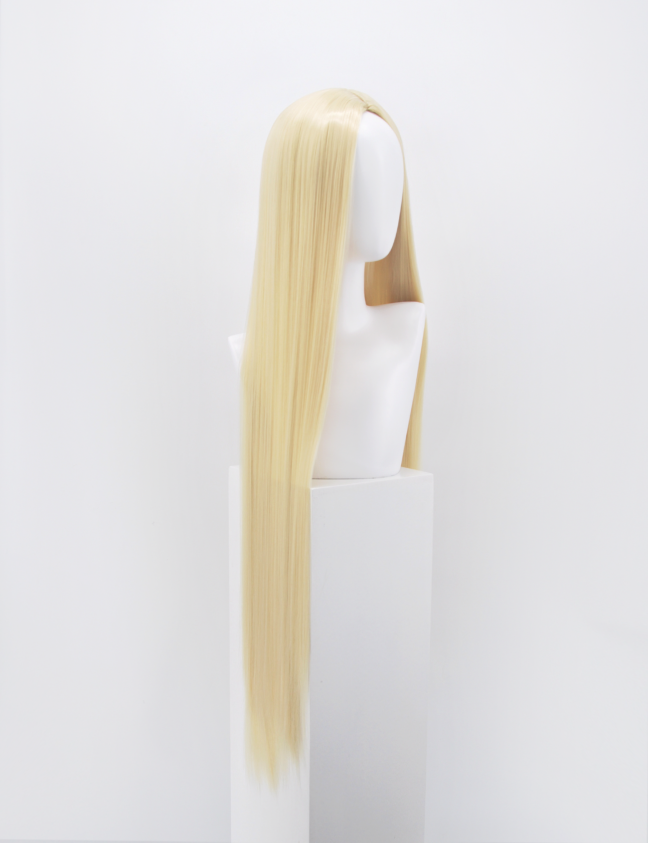 PERRUQUE BLONDE EXTRA LONGUE SANS FRANGE