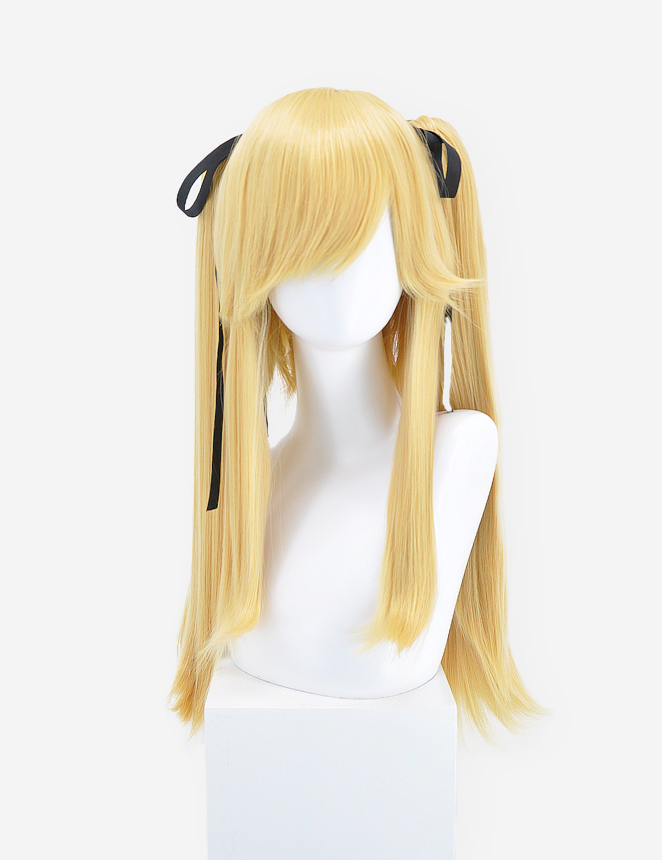 PERRUQUE LONGUE BLOND AVEC PONEYS