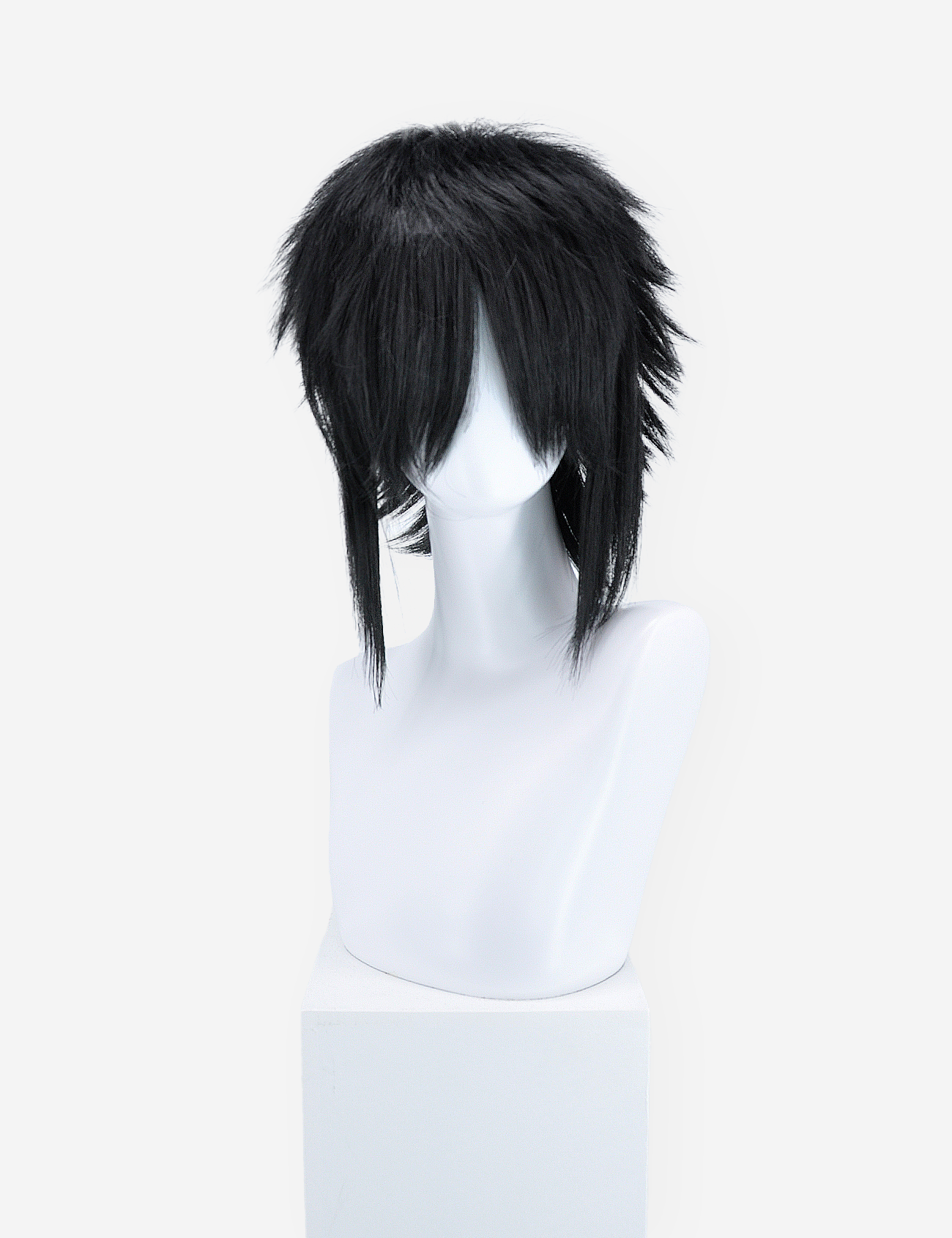 PERRUQUE COURTE NOIRE AVEC MÈCHES