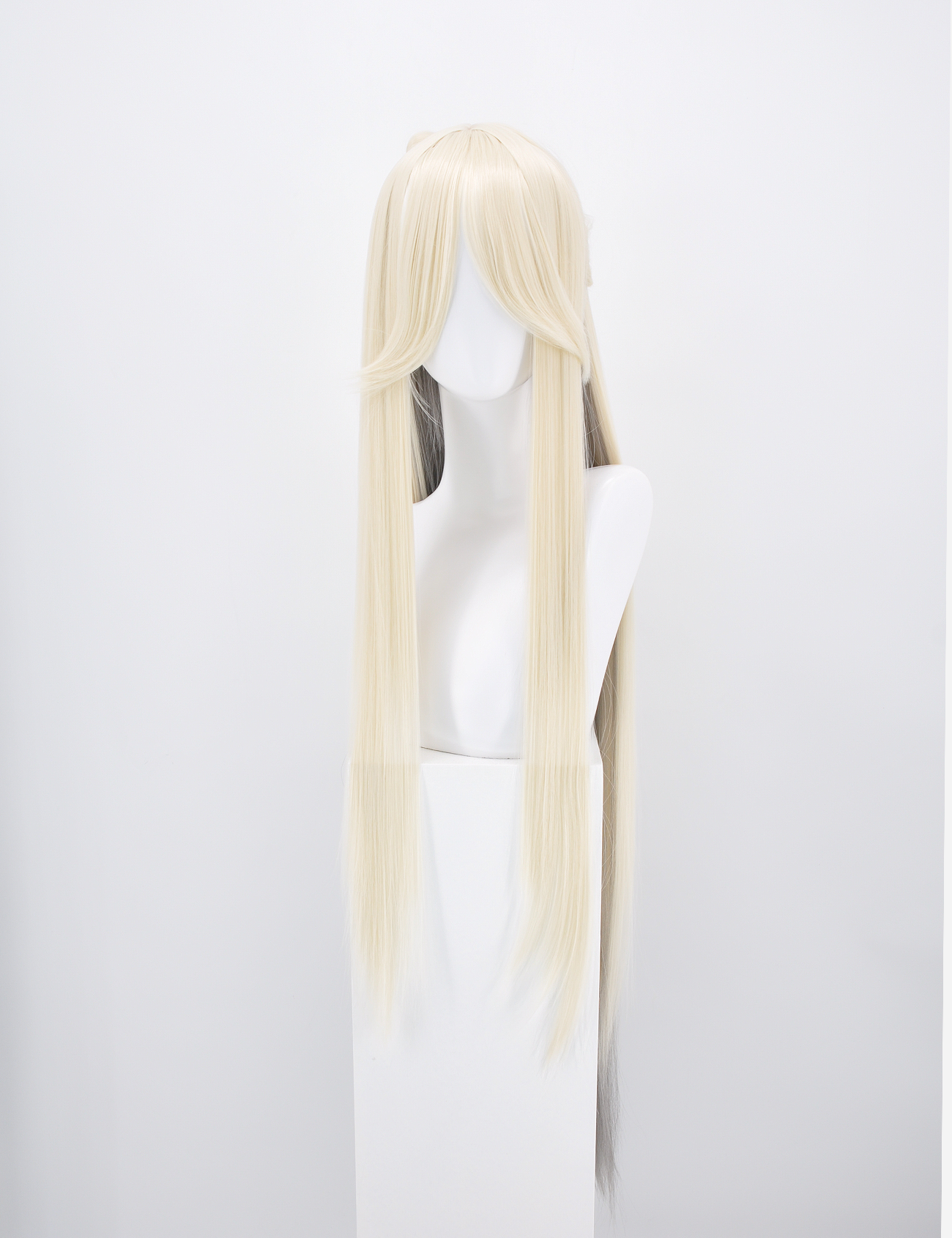 PERRUQUE BLONDE/NOIRE AVEC NOEUD