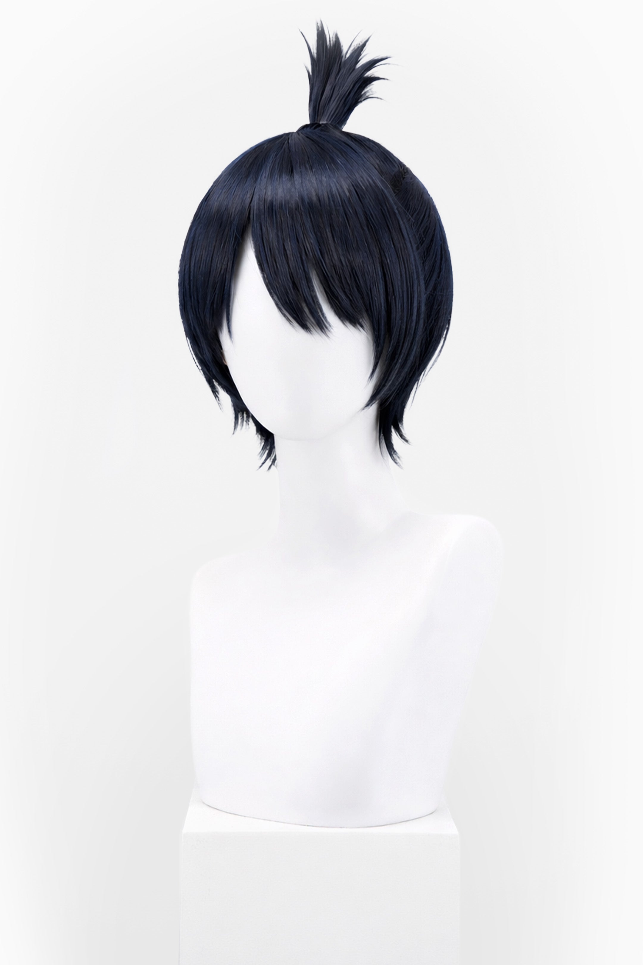 SHORT DARK BLUE WIG WITH SPIKE