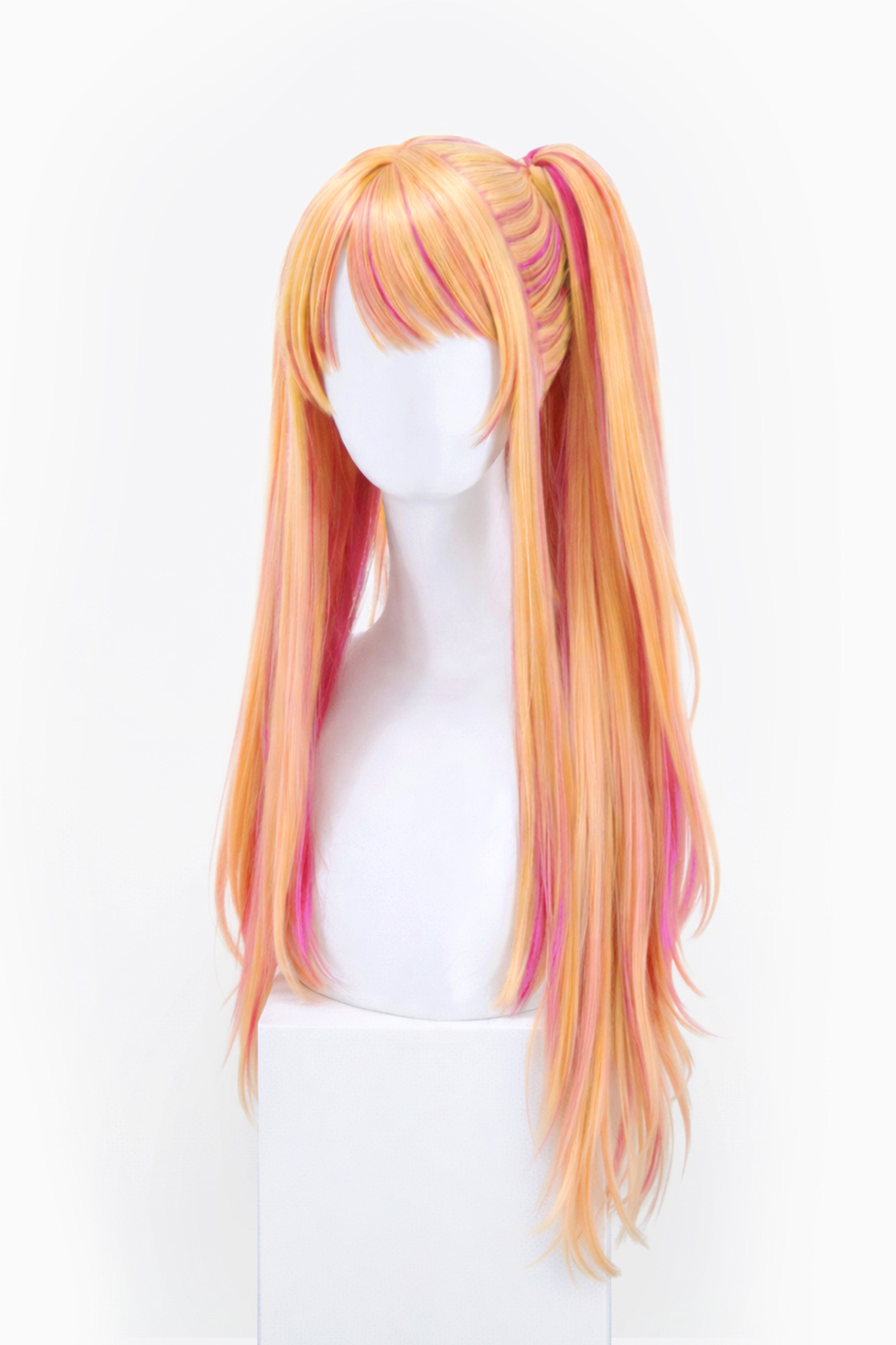 PERRUQUE BLONDE/ROSE AVEC CLIP