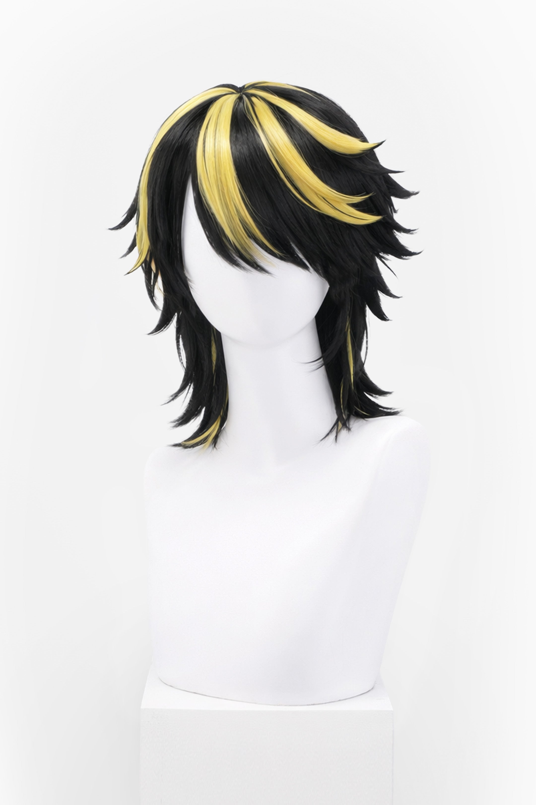 PERRUQUE NOIRE/BLONDE