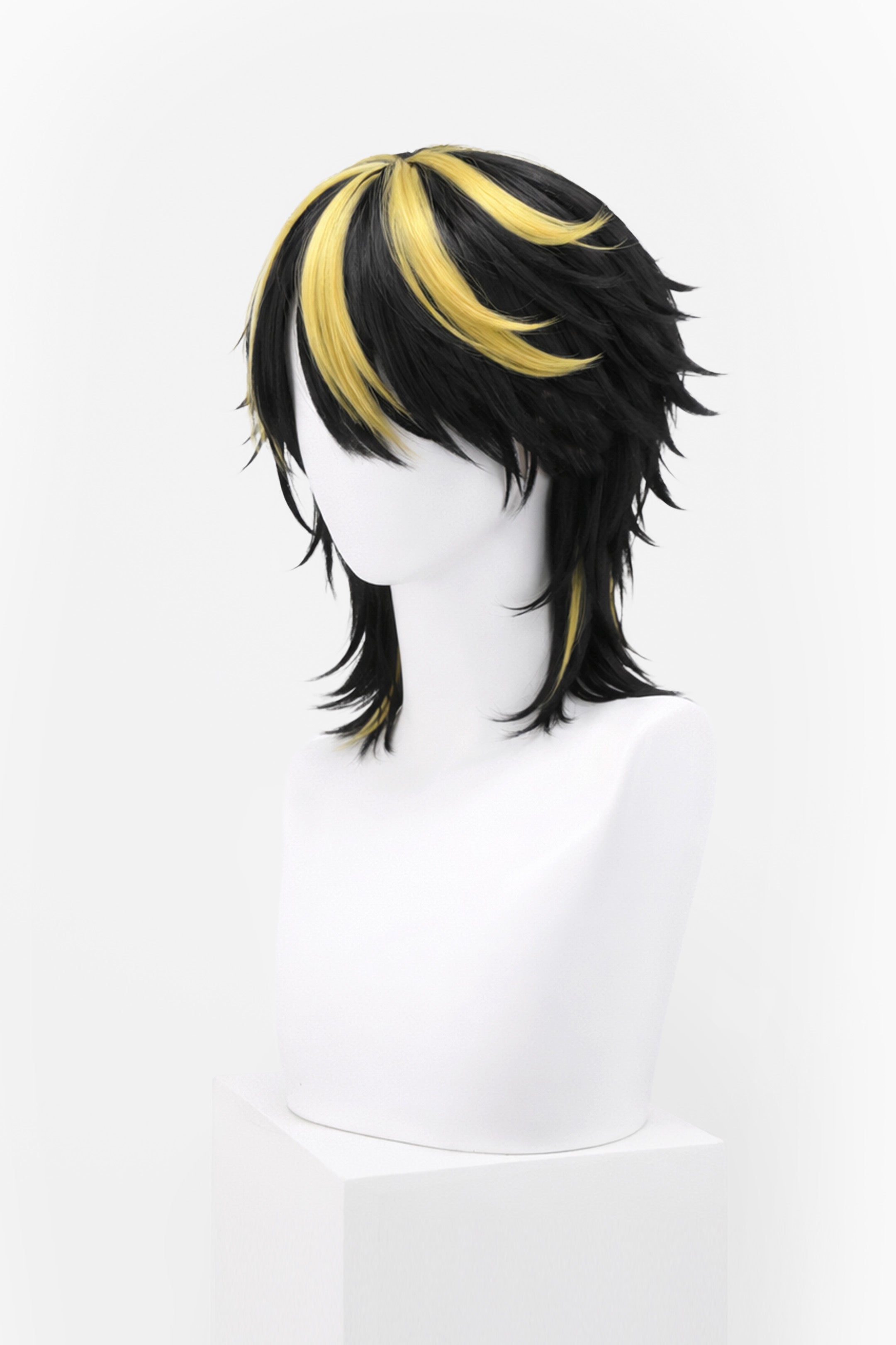 PERRUQUE NOIRE/BLONDE