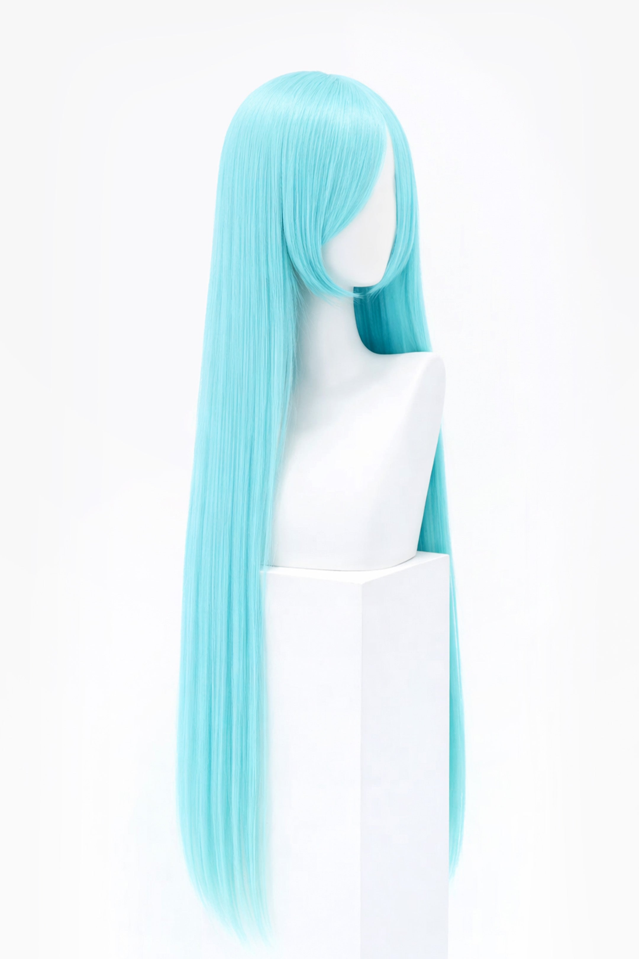 EXTRA LONG AQUA GREEN WIG