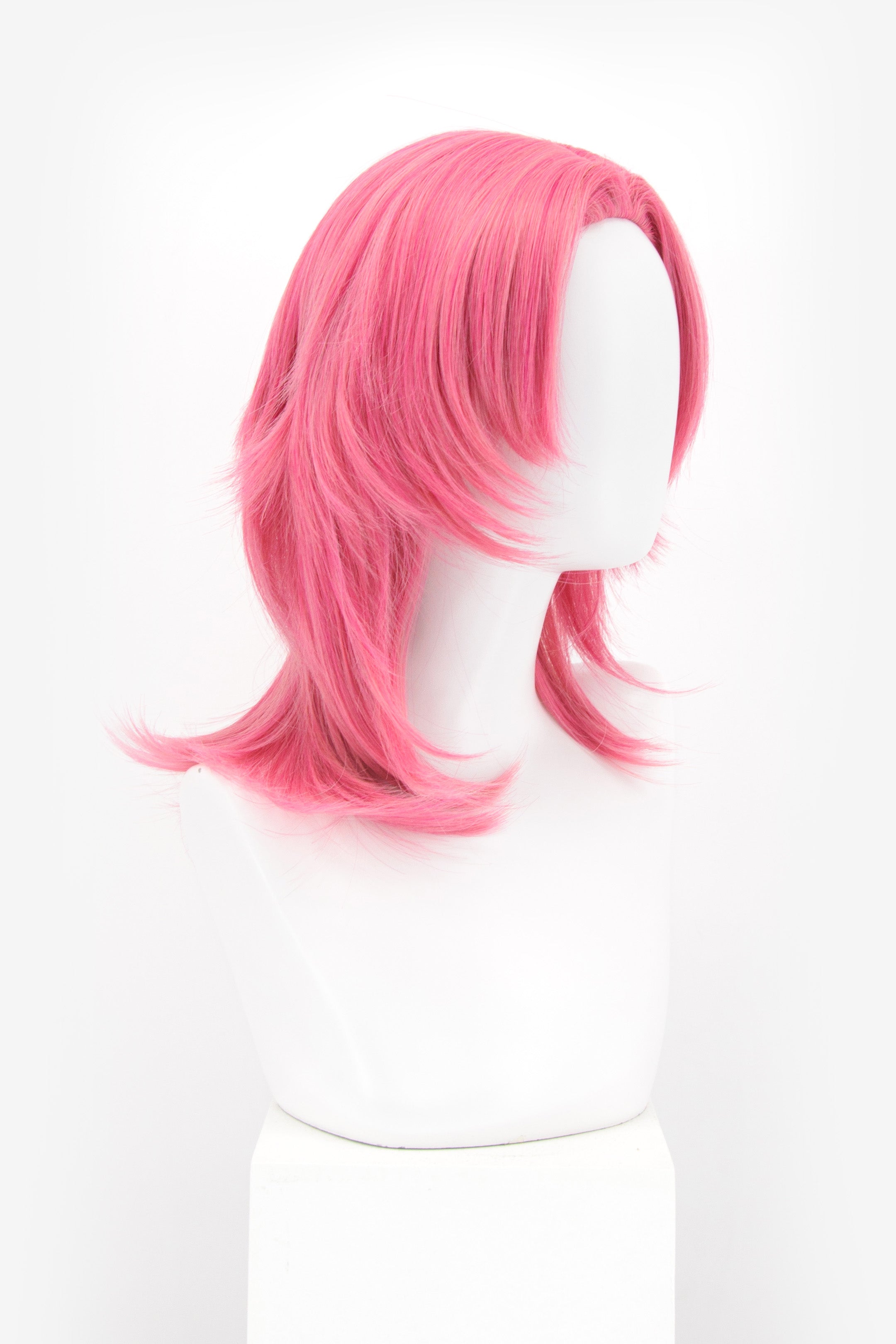 Fringeless Pink Wig