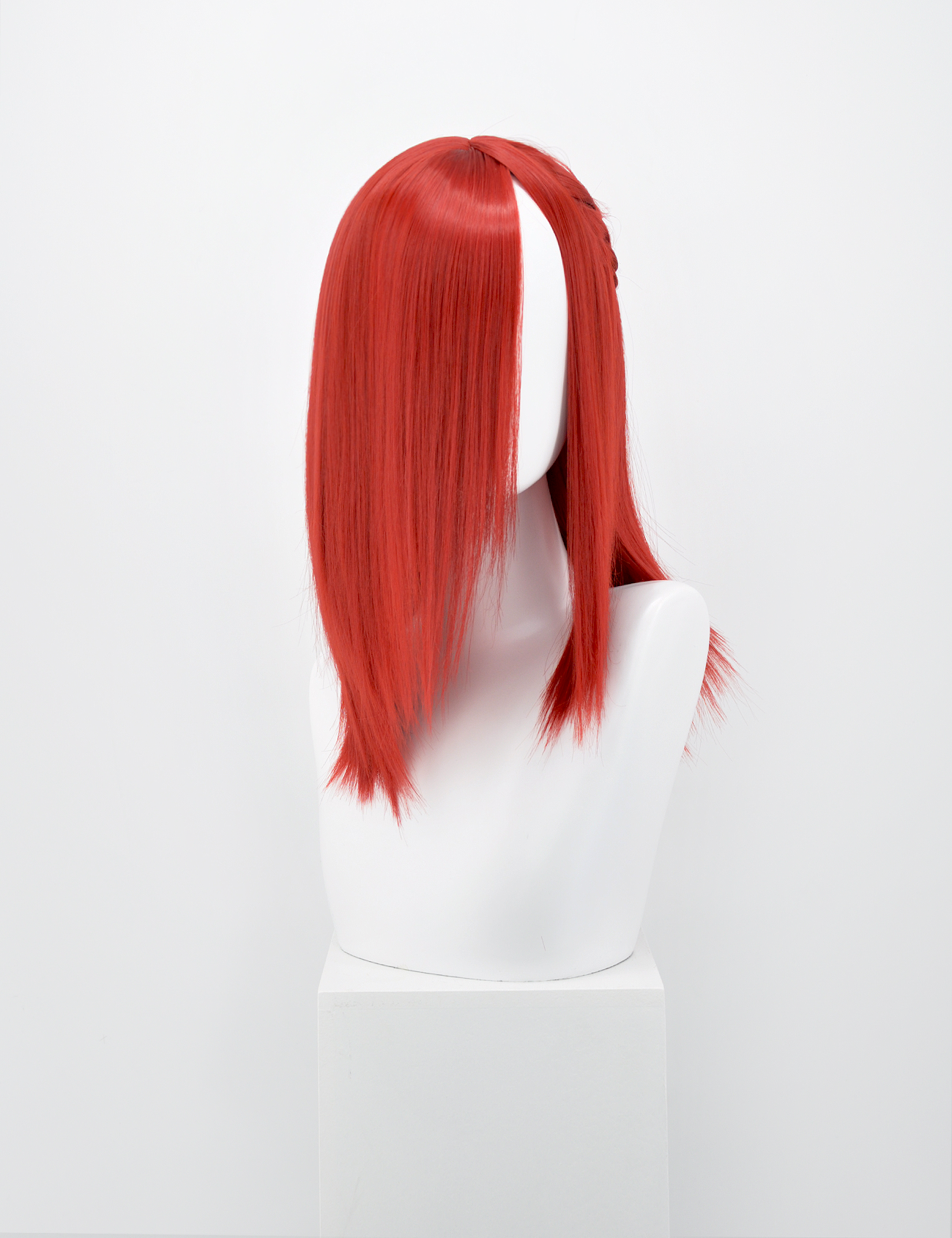 FRINGELESS RED WIG