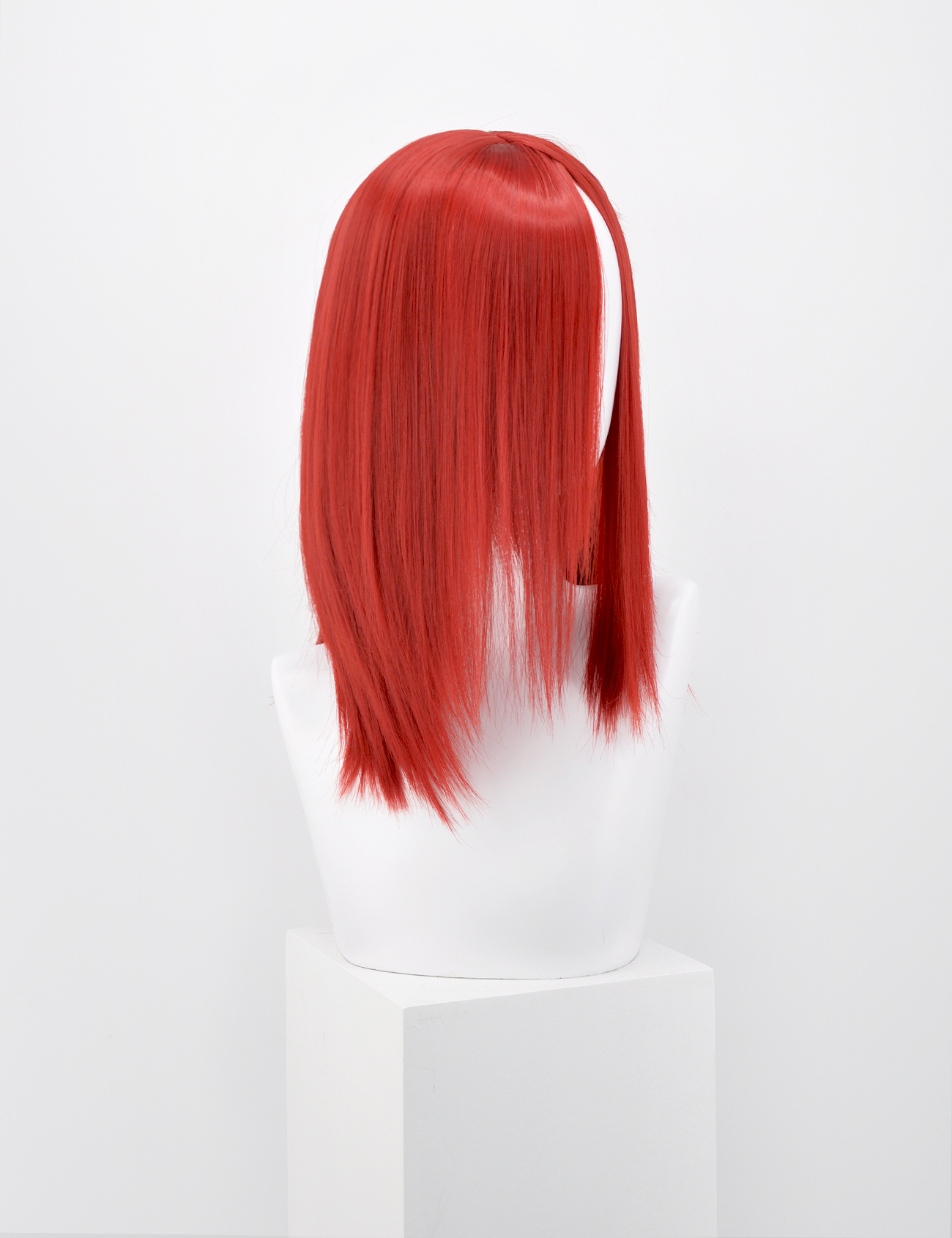 FRINGELESS RED WIG