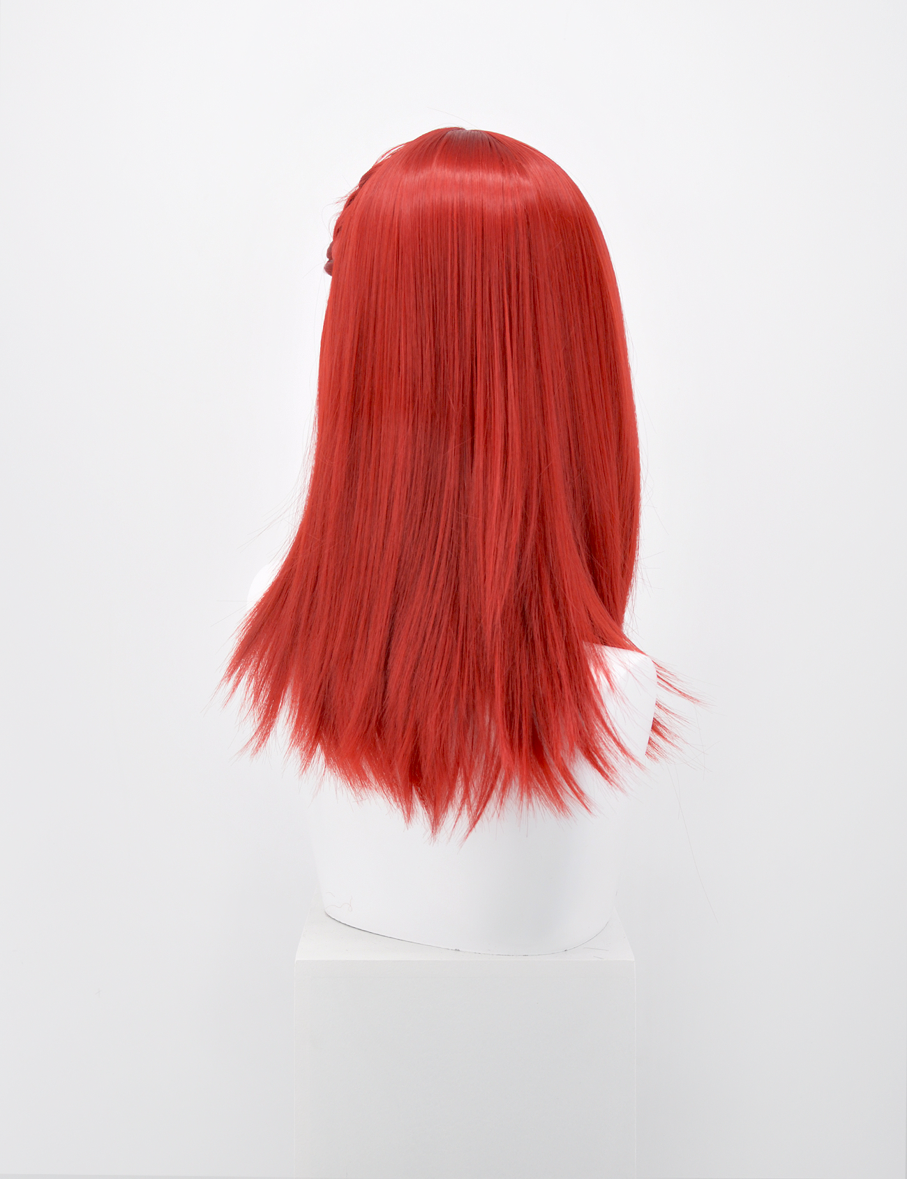 FRINGELESS RED WIG