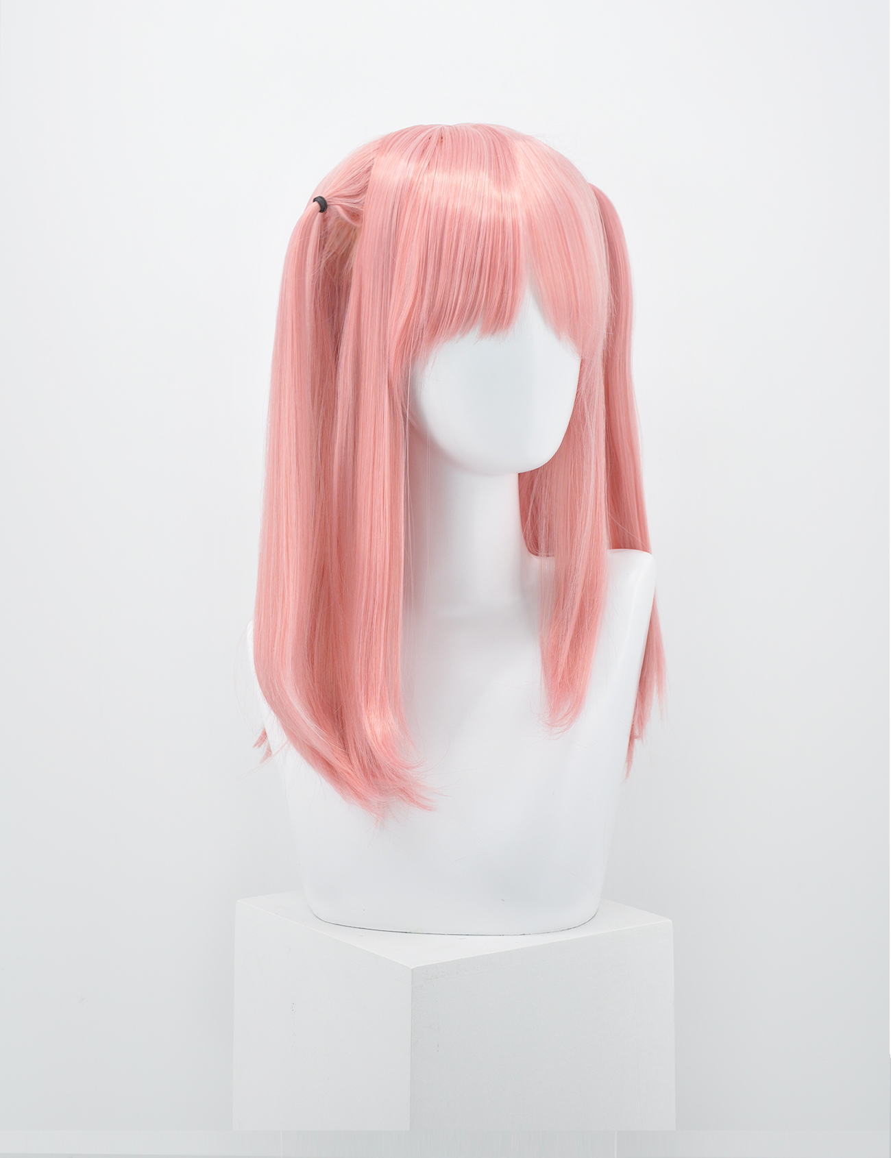 PINK WIG WITH BLUNT FRINGE