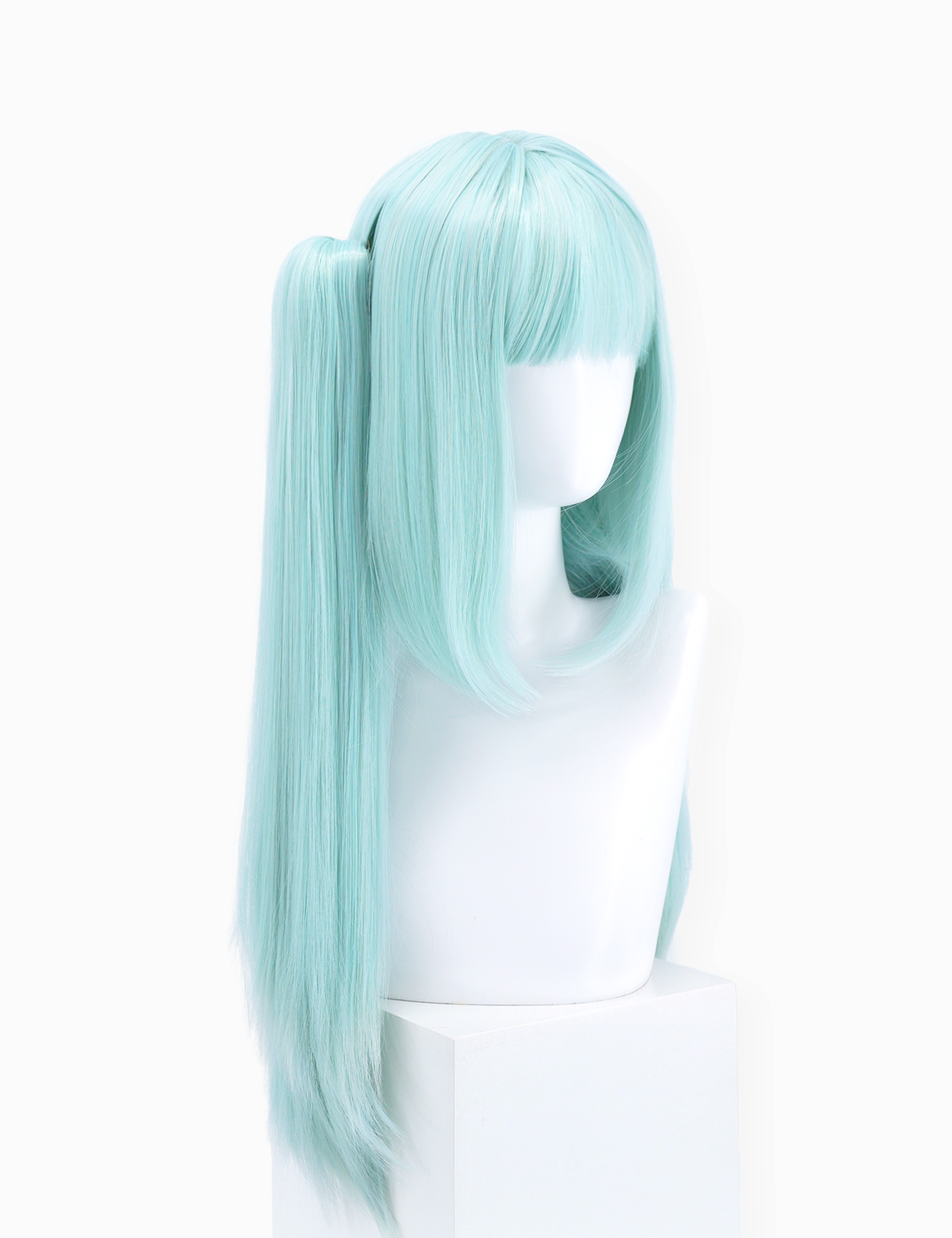 AQUA WIG WITH PONIES