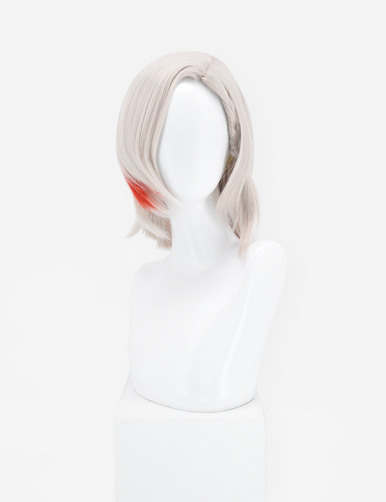 SILVER/RED WIG