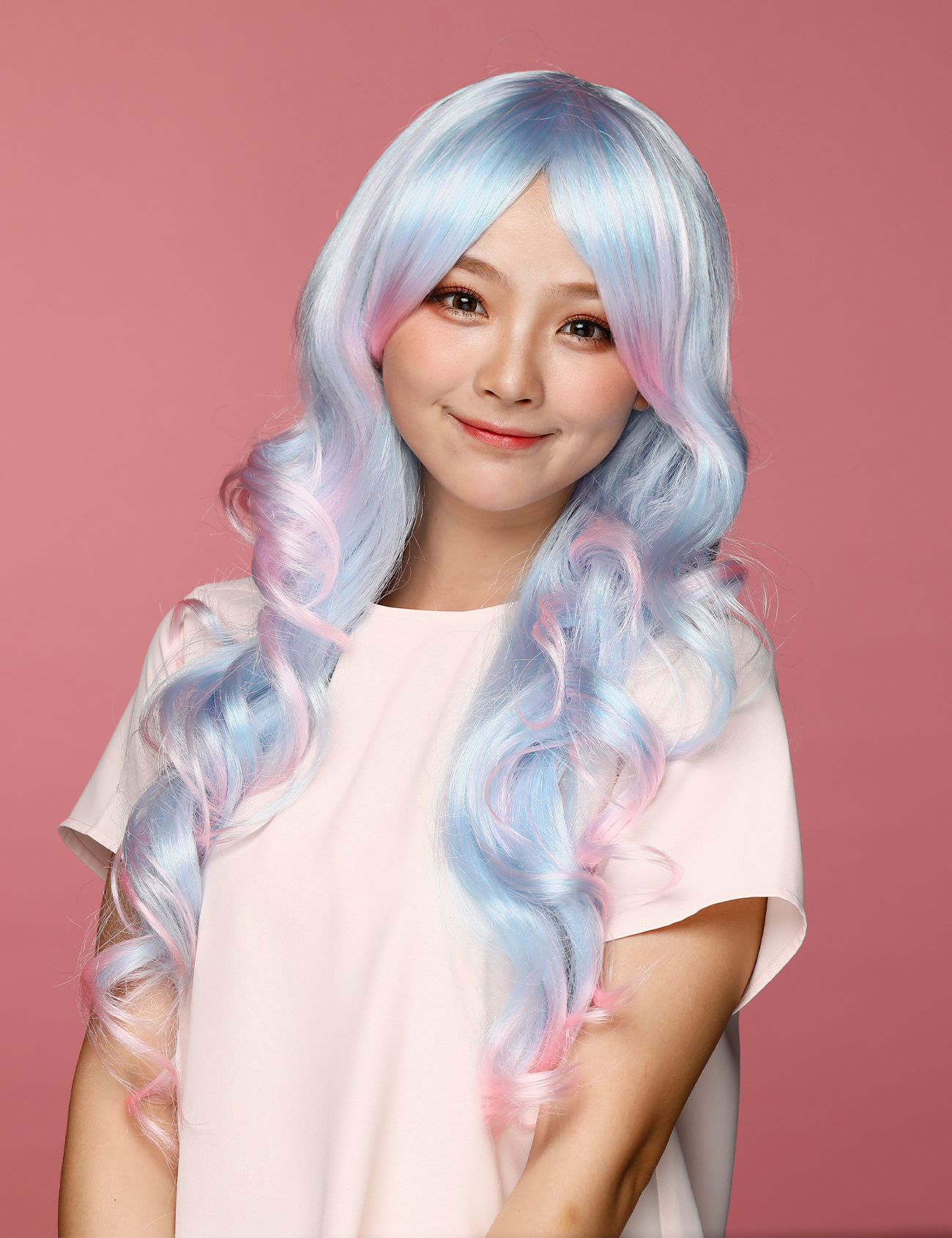 WAVY WIG - AQUA/CANDY