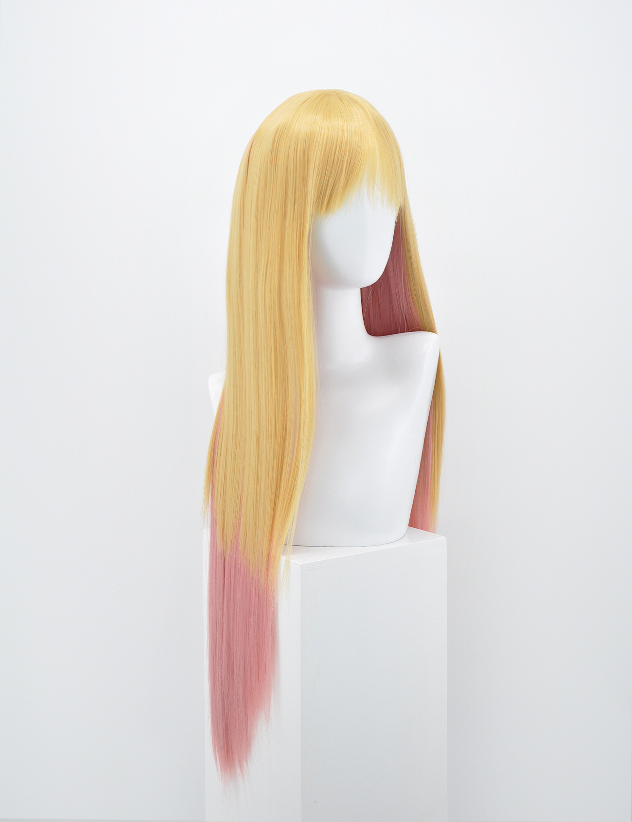 PERRUQUE BLOND/ROSE