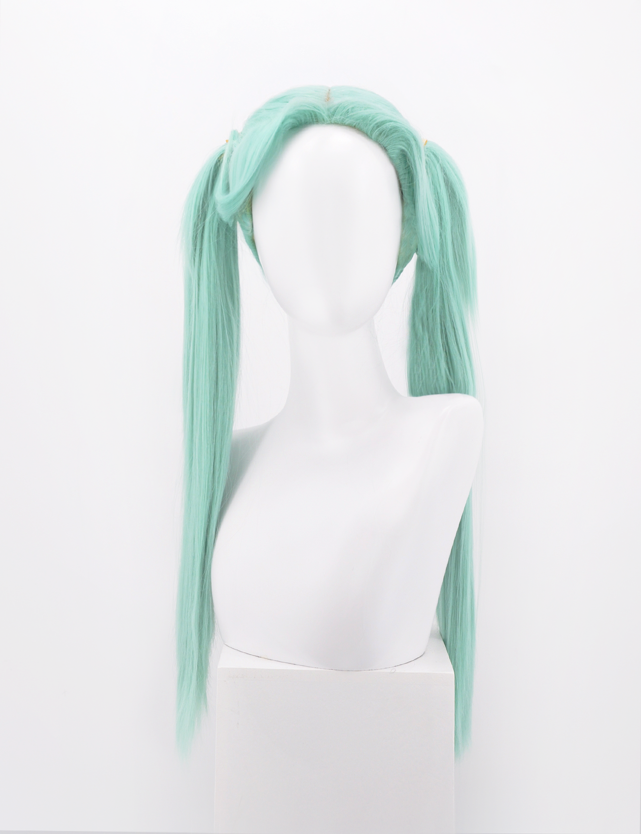 AQUA GREEN WIG WITH PONYTAILS