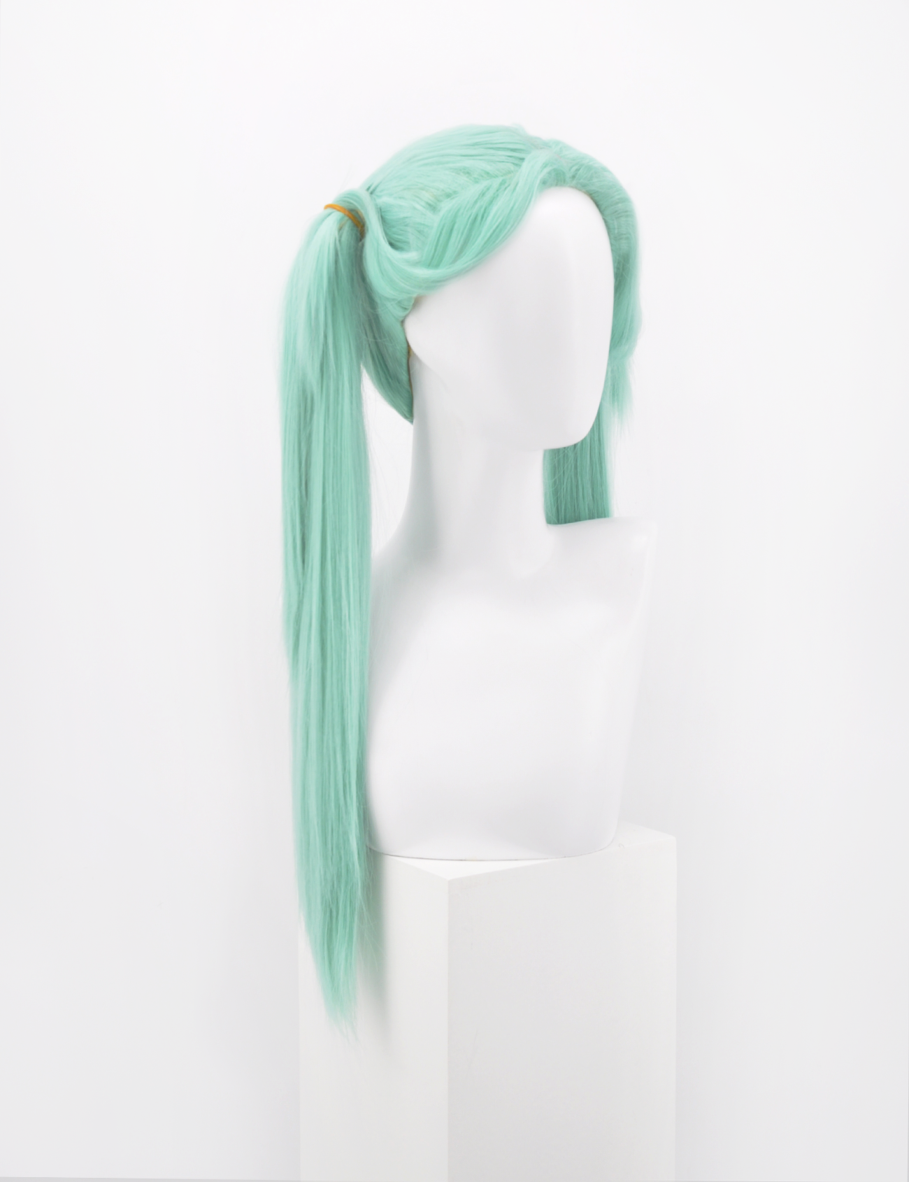 AQUA GREEN WIG WITH PONYTAILS