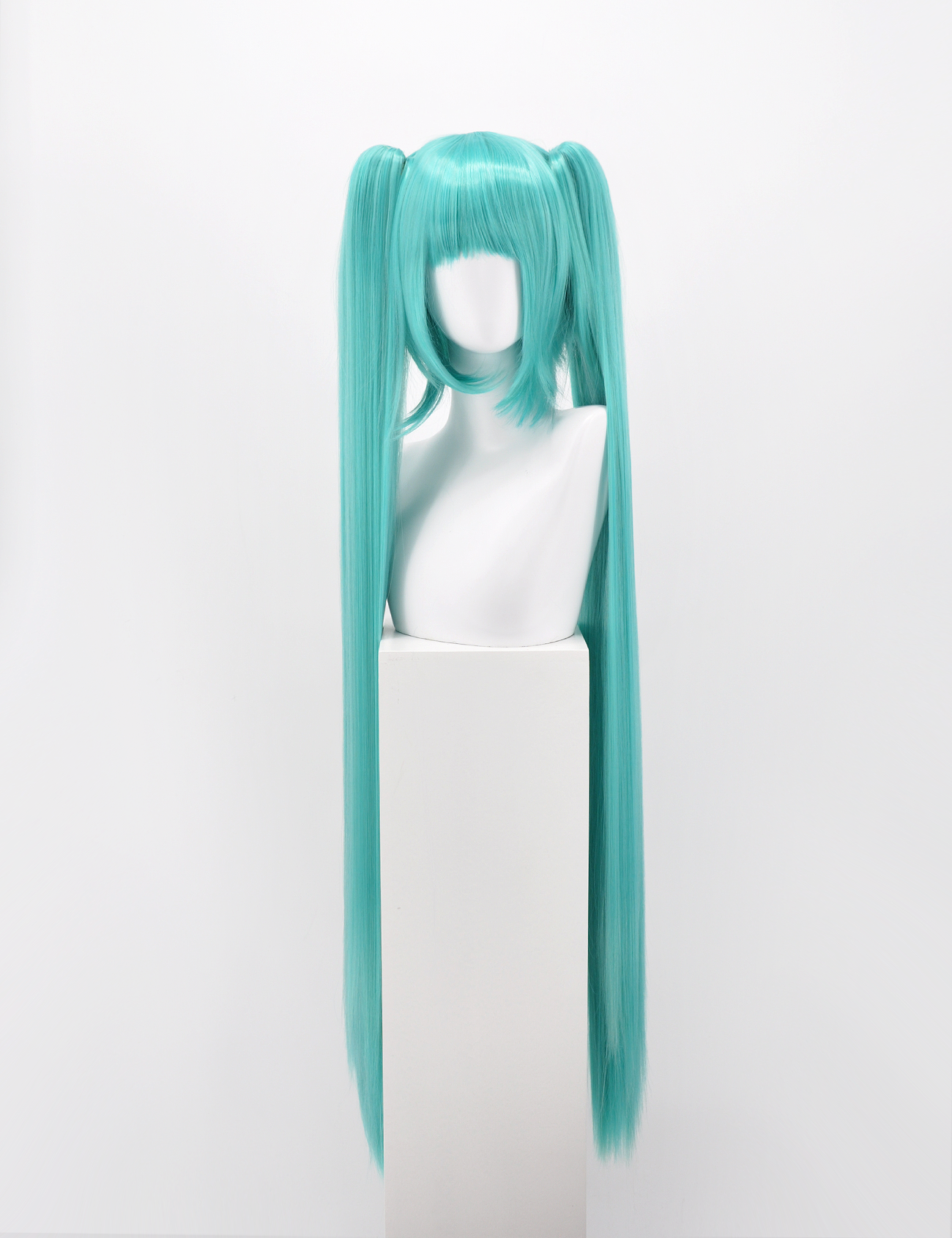 AQUA GREEN WIG WITH EXTRA LONG PONYTAILS