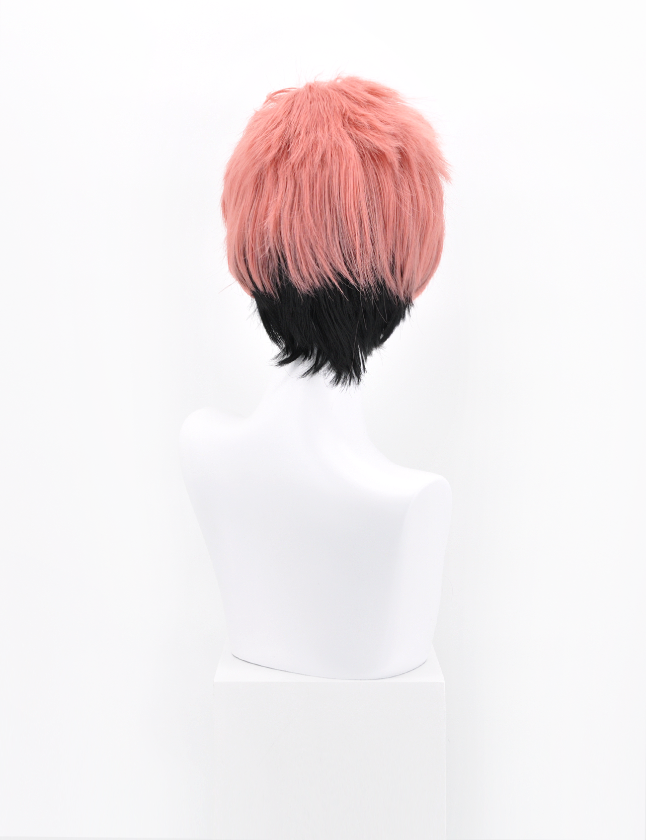 PINK/BLACK WIG