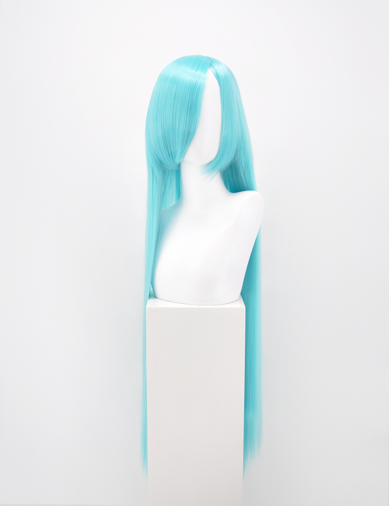 EXTRA LONG AQUA GREEN WIG