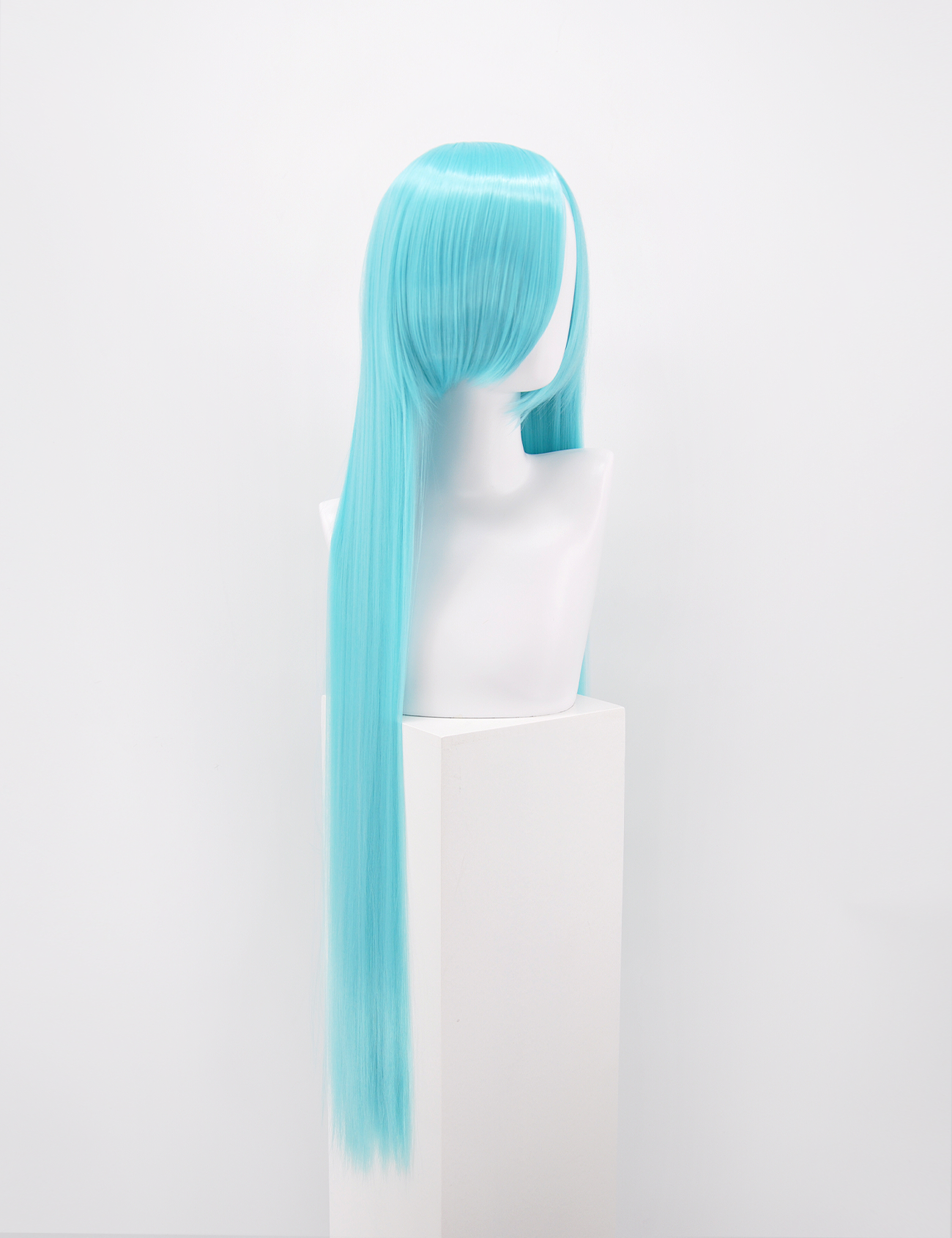 EXTRA LONG AQUA GREEN WIG