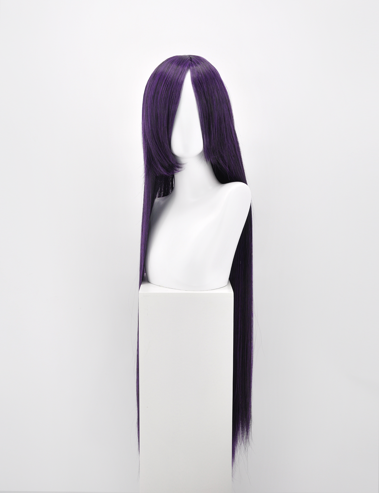 EXTRA LONG DARK PURPLE WIG