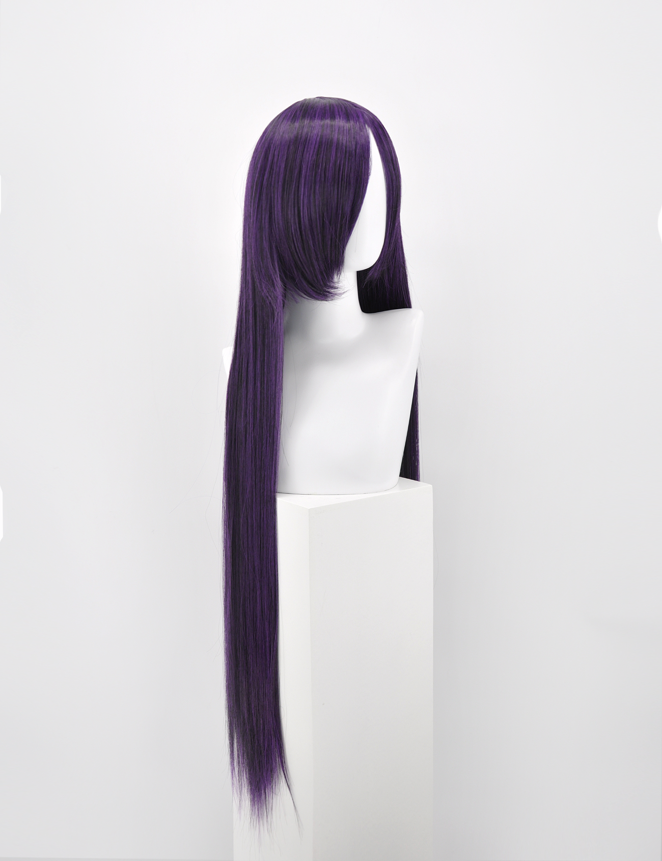 EXTRA LONG DARK PURPLE WIG