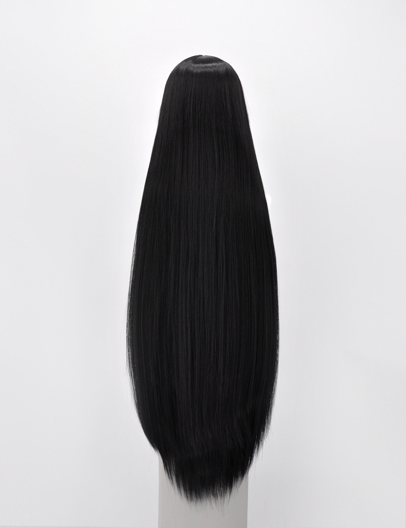 FRINGELESS EXTRA LONG BLACK WIG