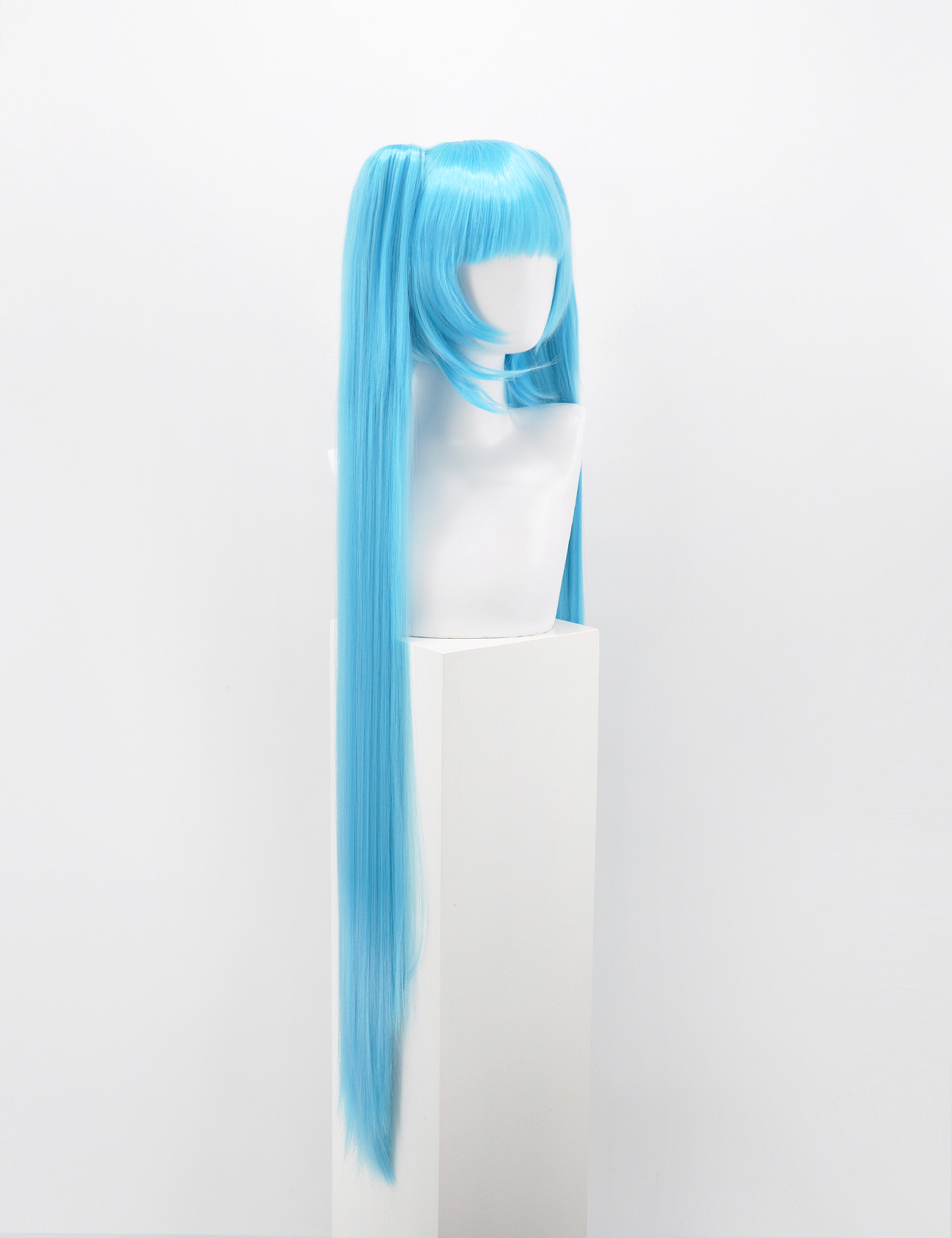 AQUA BLUE WIG WITH EXTRA LONG PONYTAILS