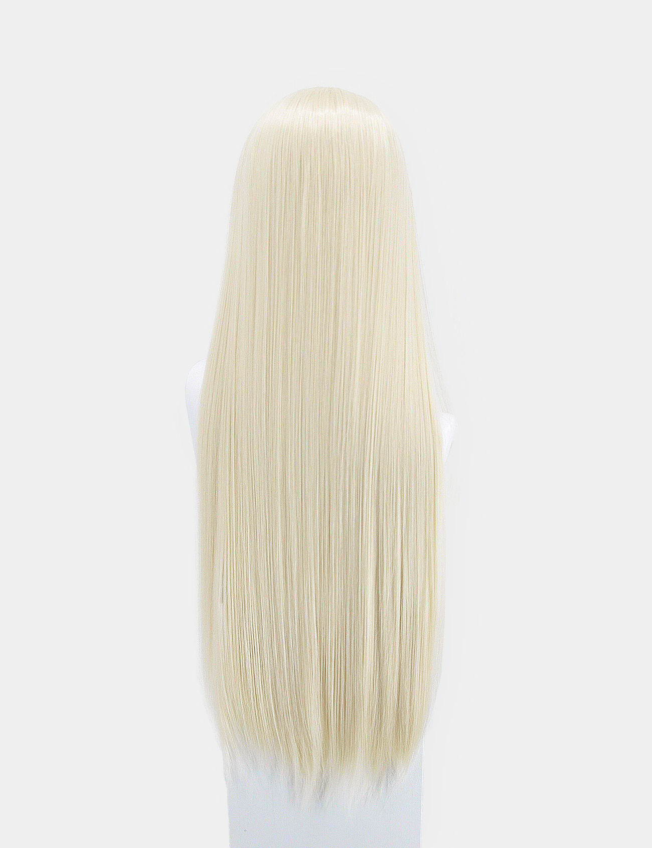 LONG BLOND WIG WITH BLUNT FRINGE