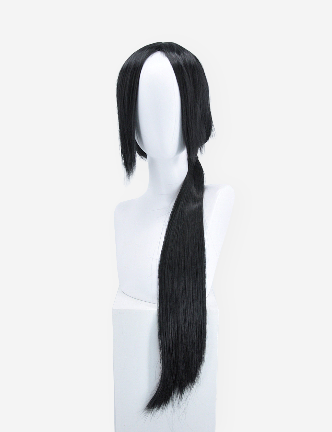 BLACK WIG WITH TAIL