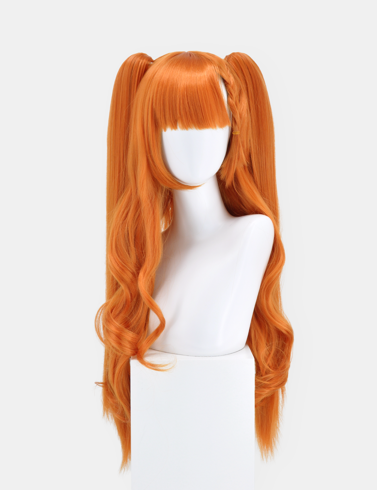 WAVY GINGER WIG WITH PONIES