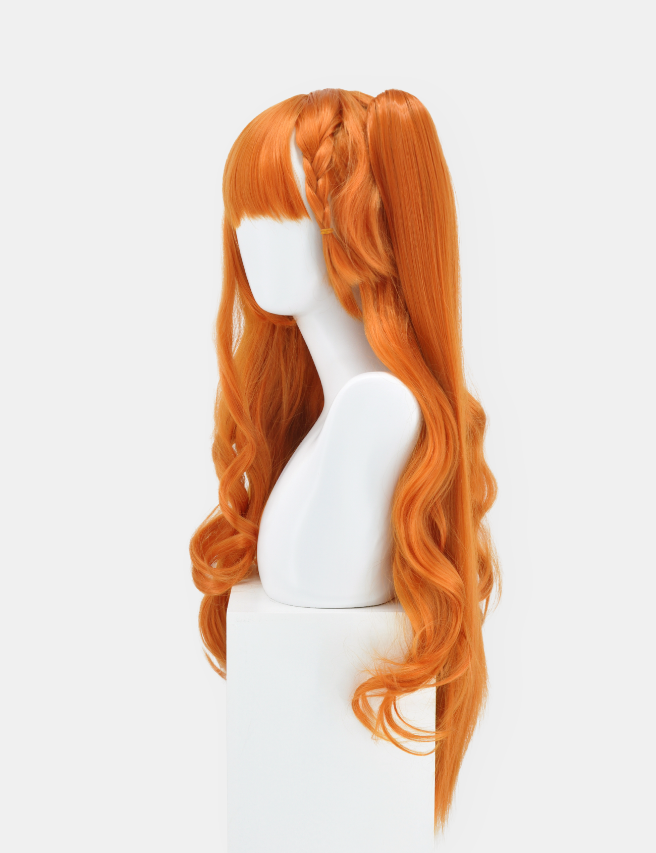 WAVY GINGER WIG WITH PONIES