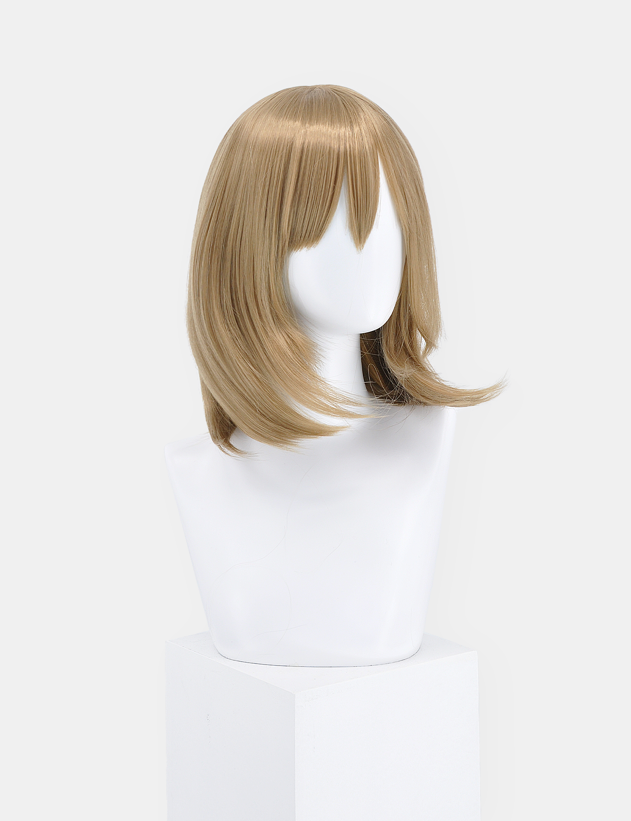 CHESTNUT WIG WITH STRAIGHT FRINGE