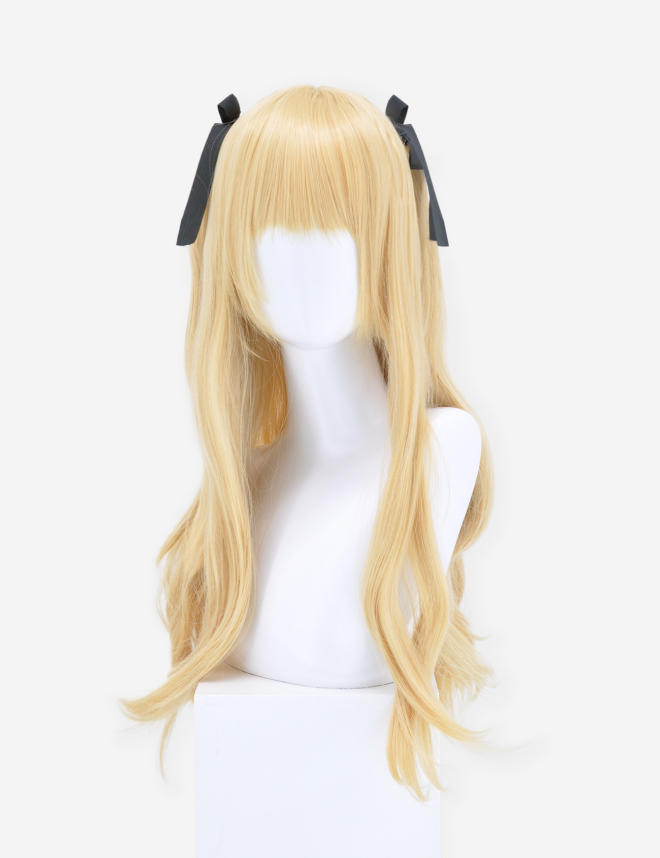 BLOND WIG WITH RIBBONS