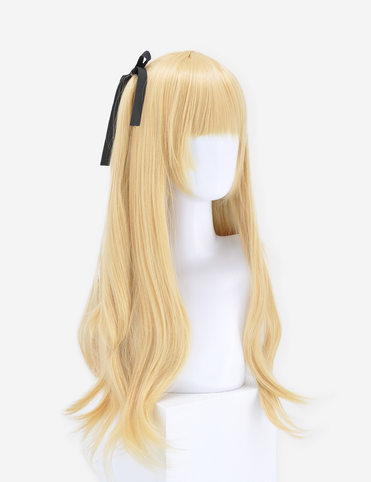 BLOND WIG WITH RIBBONS