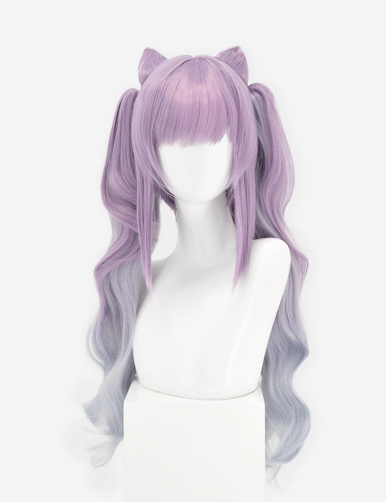 LIGHT PURPLE WIG WITH BUNS AND PONIES