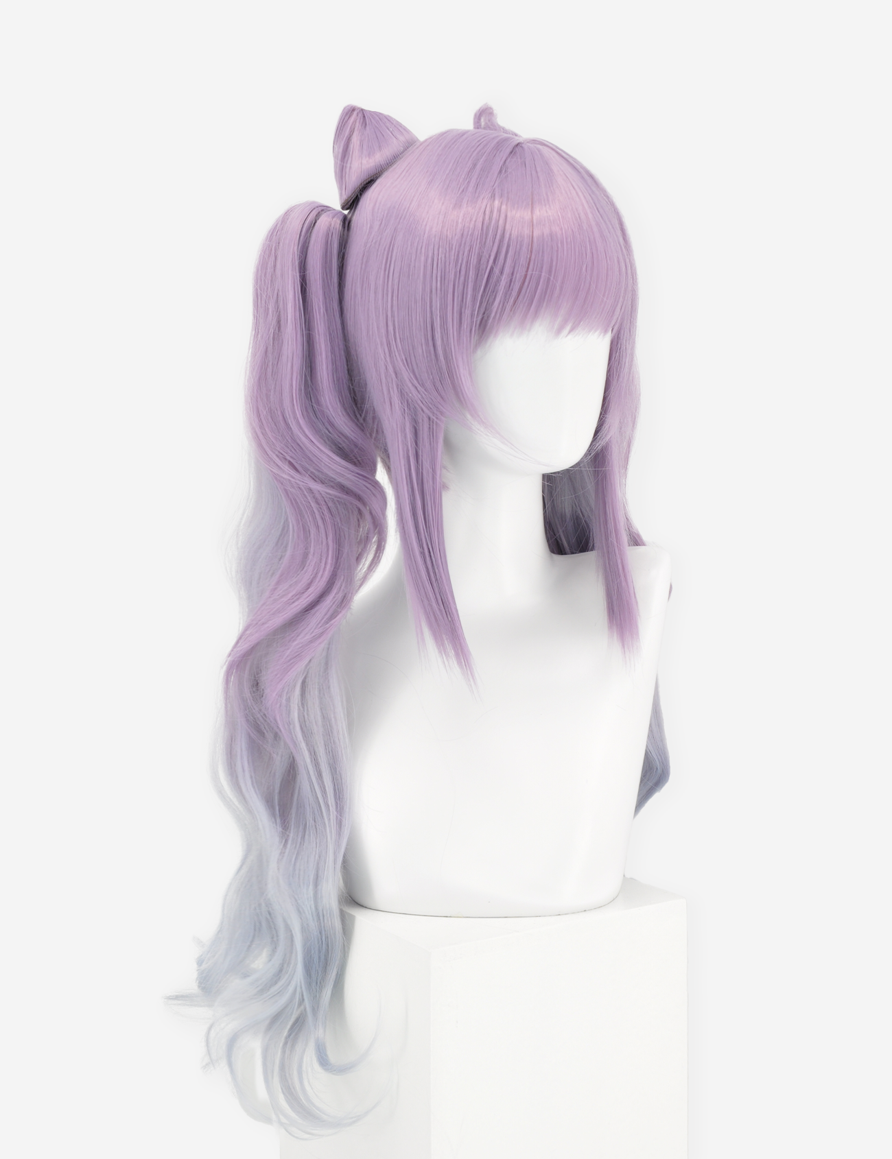 LIGHT PURPLE WIG WITH BUNS AND PONIES