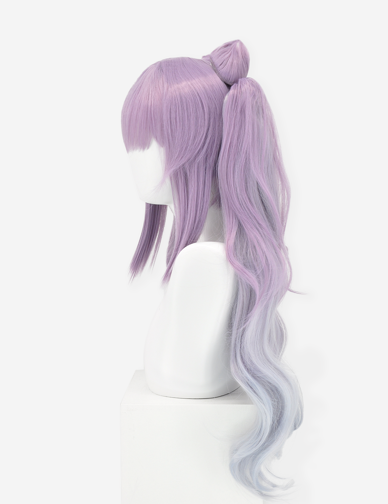 LIGHT PURPLE WIG WITH BUNS AND PONIES