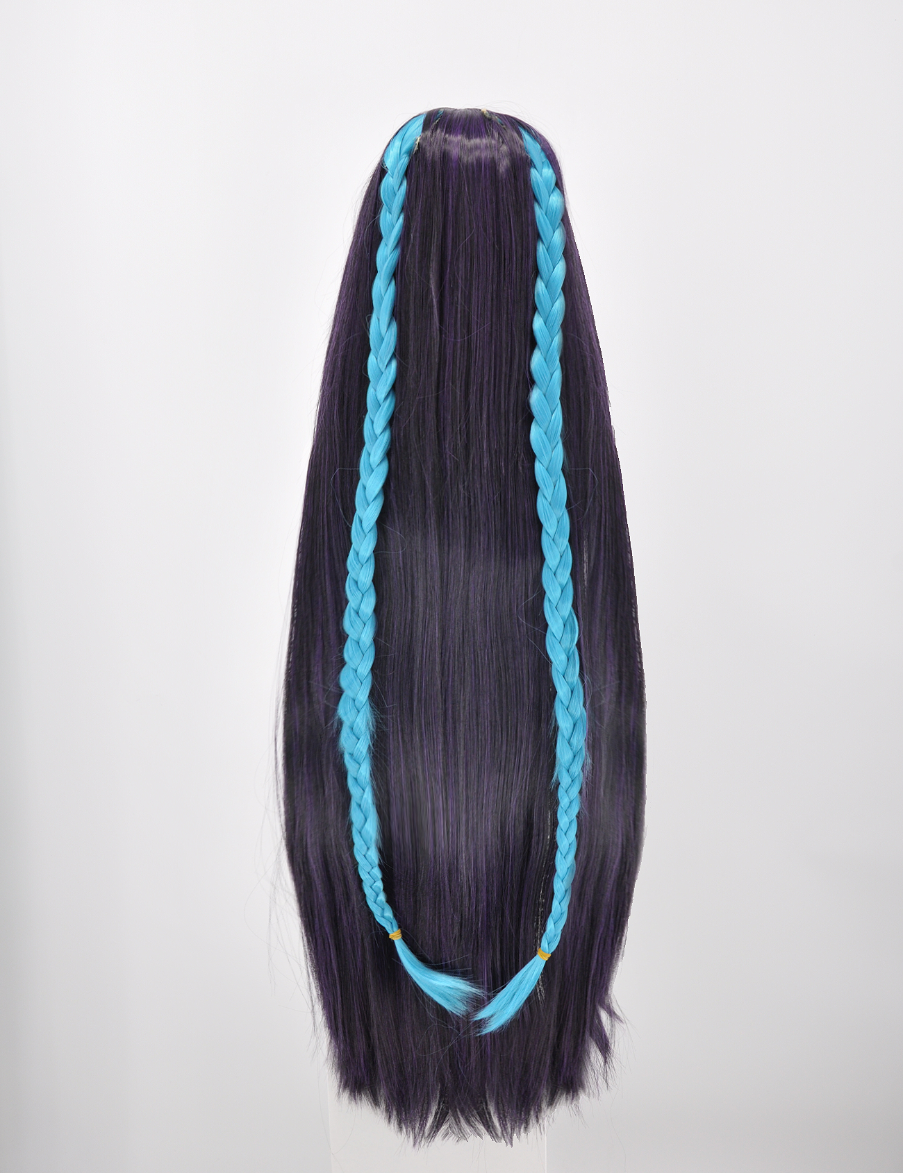 DARK PURPLE WIG WITH STRAIGHT FRINGE