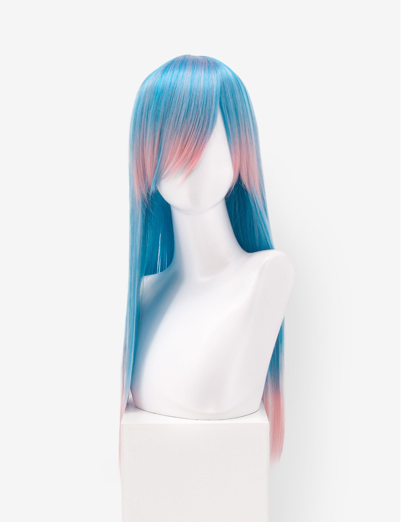 LONG WIG - AZURE/PEACH