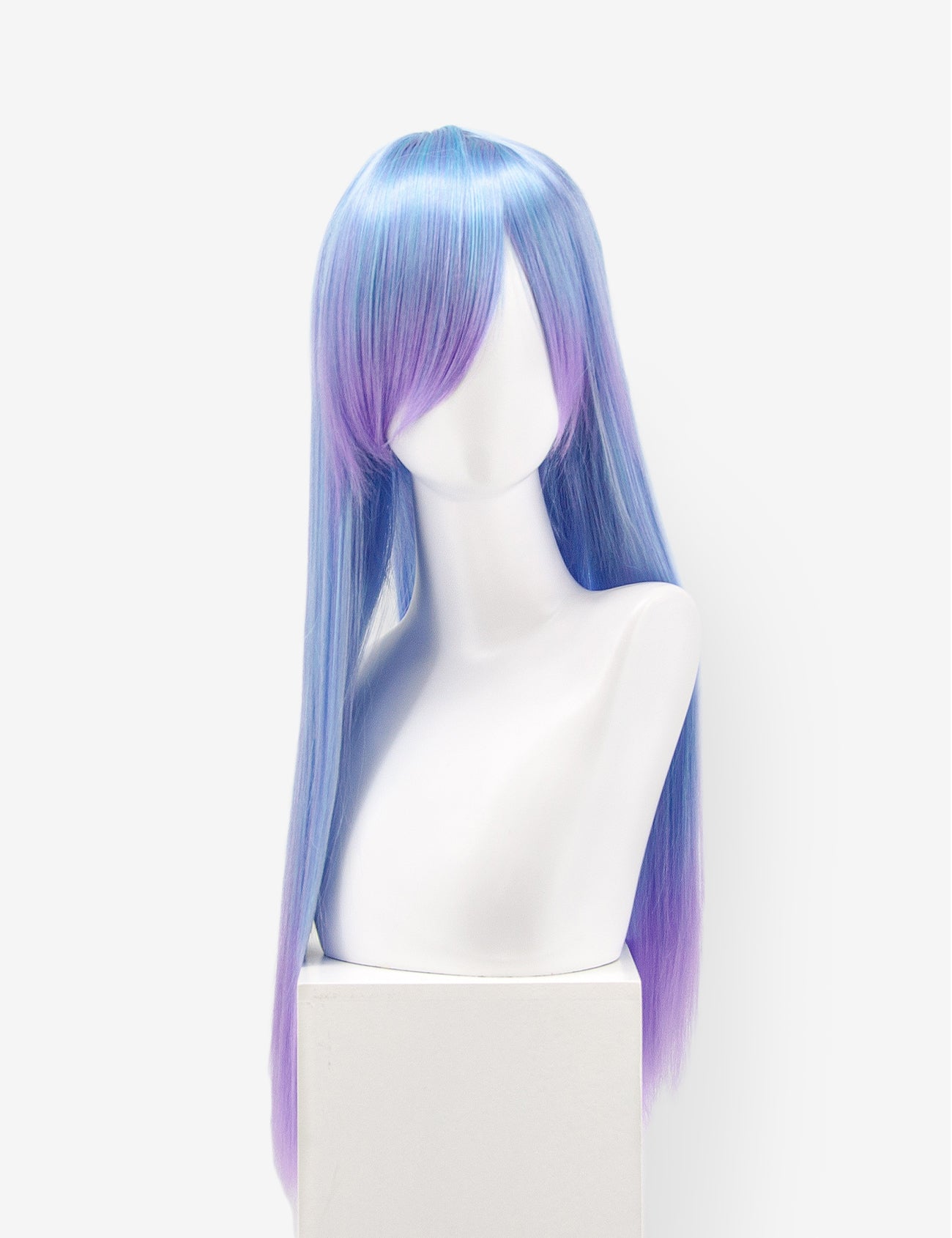 LONG WIG - AQUA/LILAC