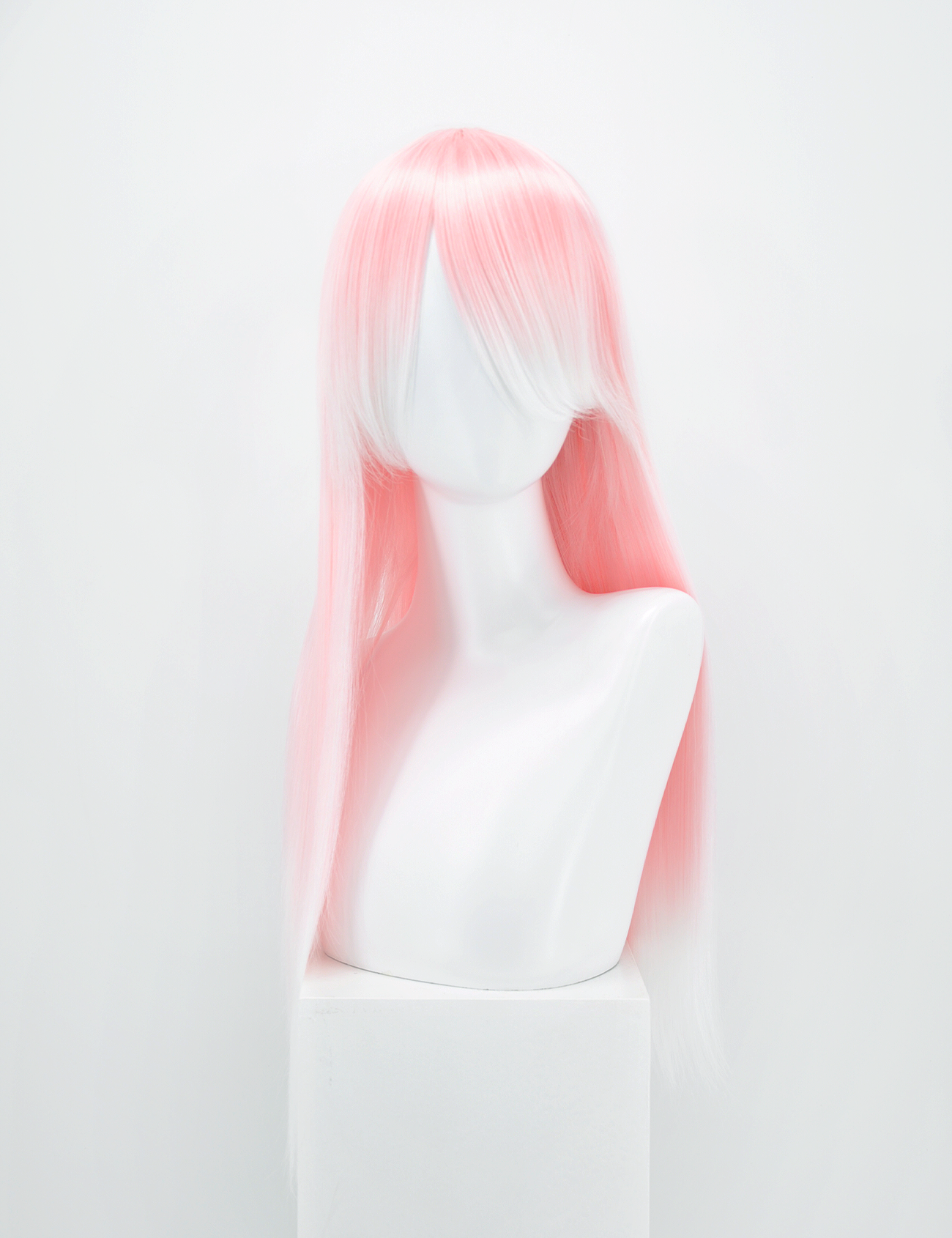 LONG WIG - PEACH/WHITE