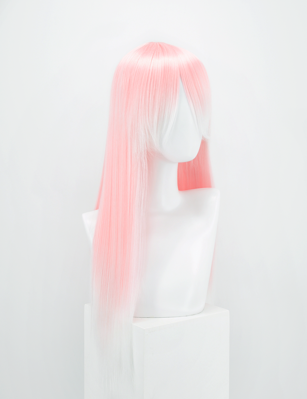 LONG WIG - PEACH/WHITE