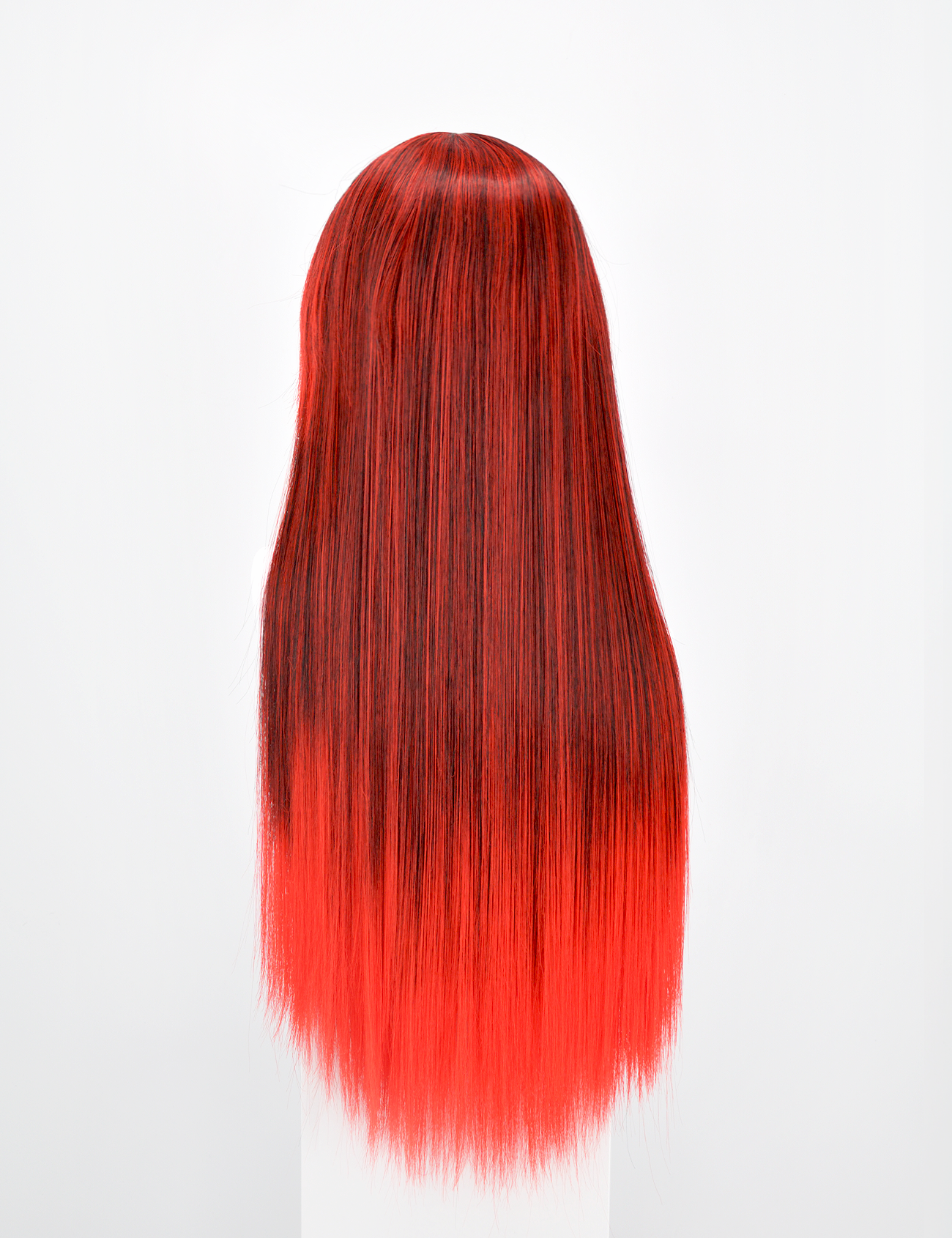 LONG WIG - BLACK/RED