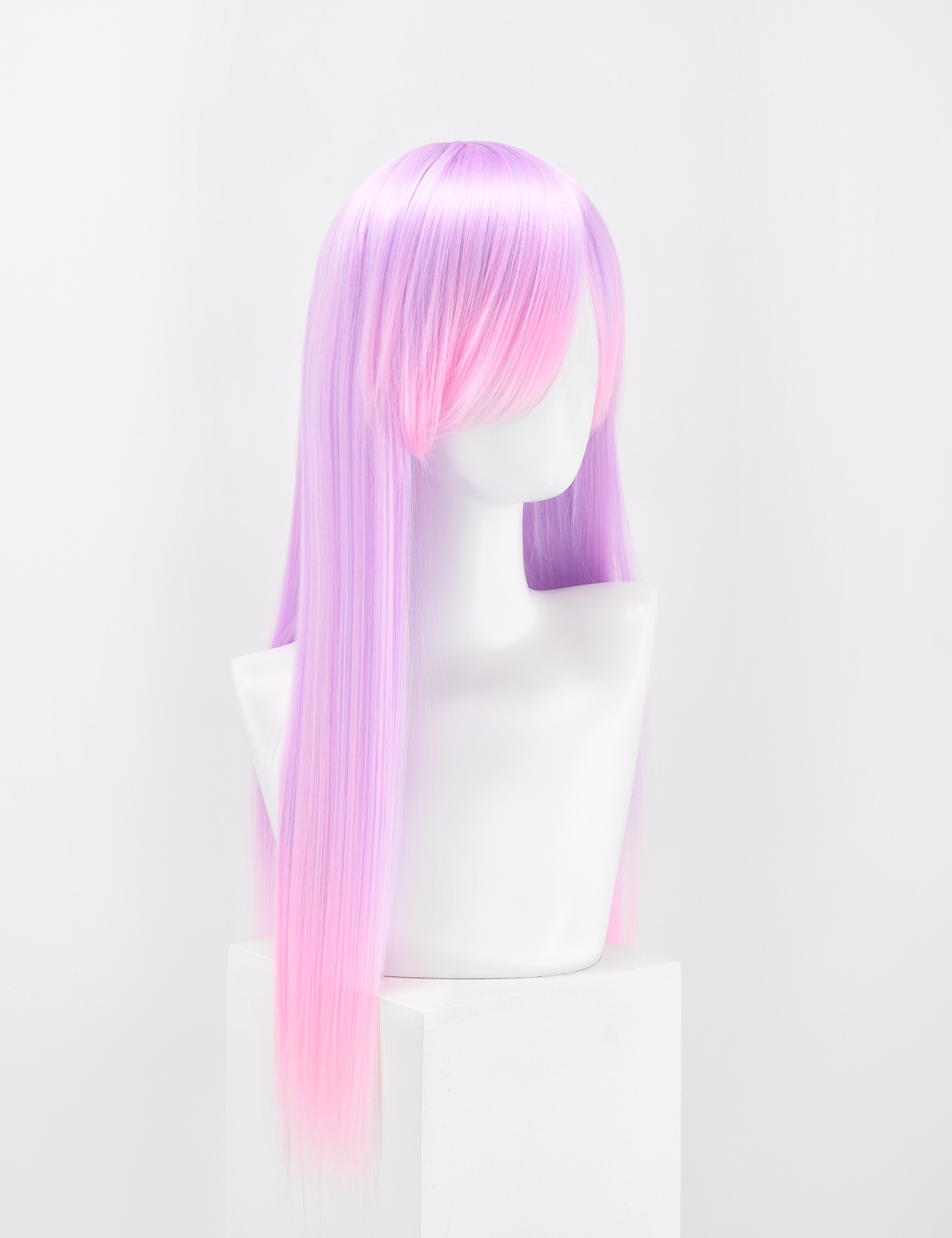 LONG WIG - LINEN GREY/CANDY