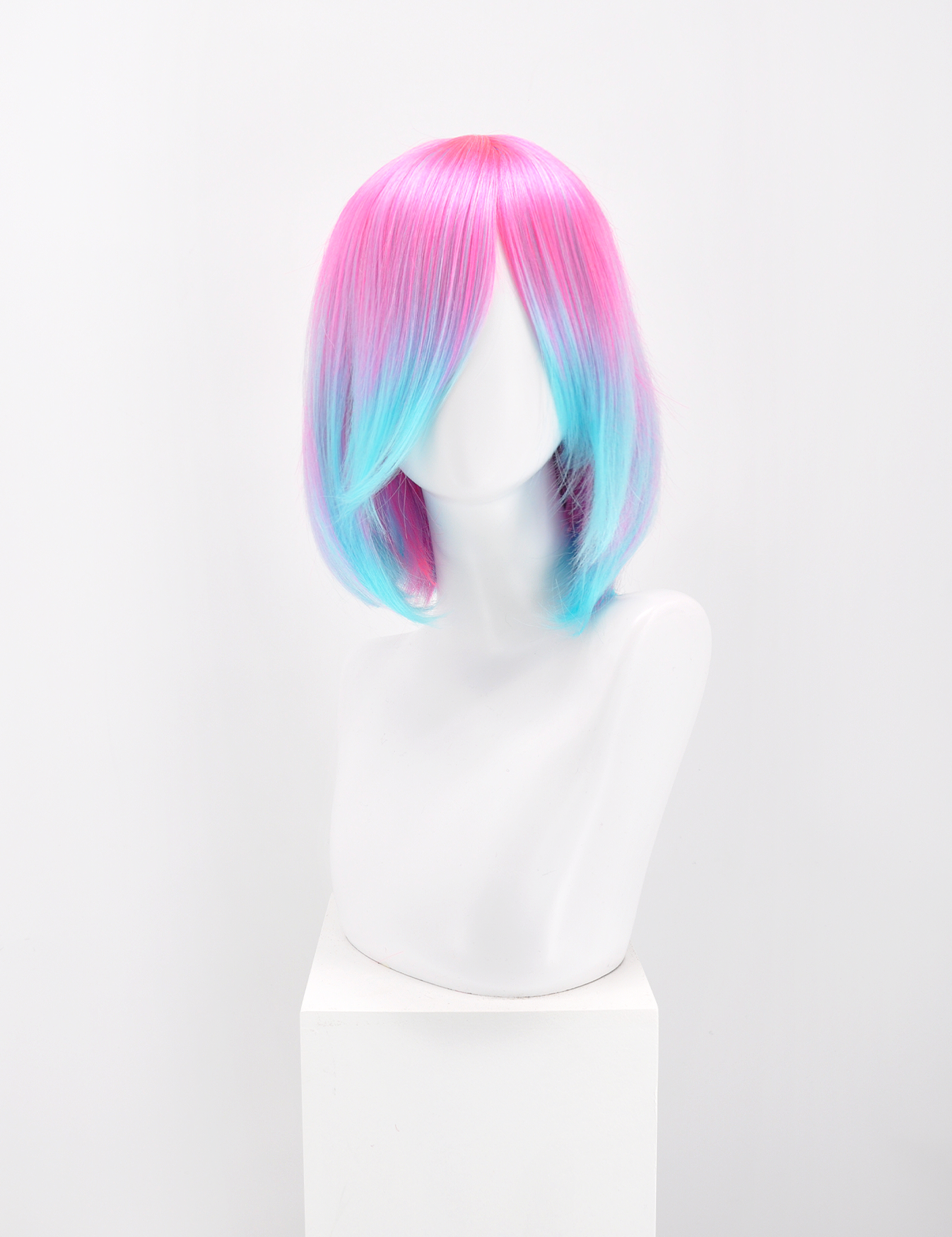 BOB WIG - FUCHSIA/AQUA