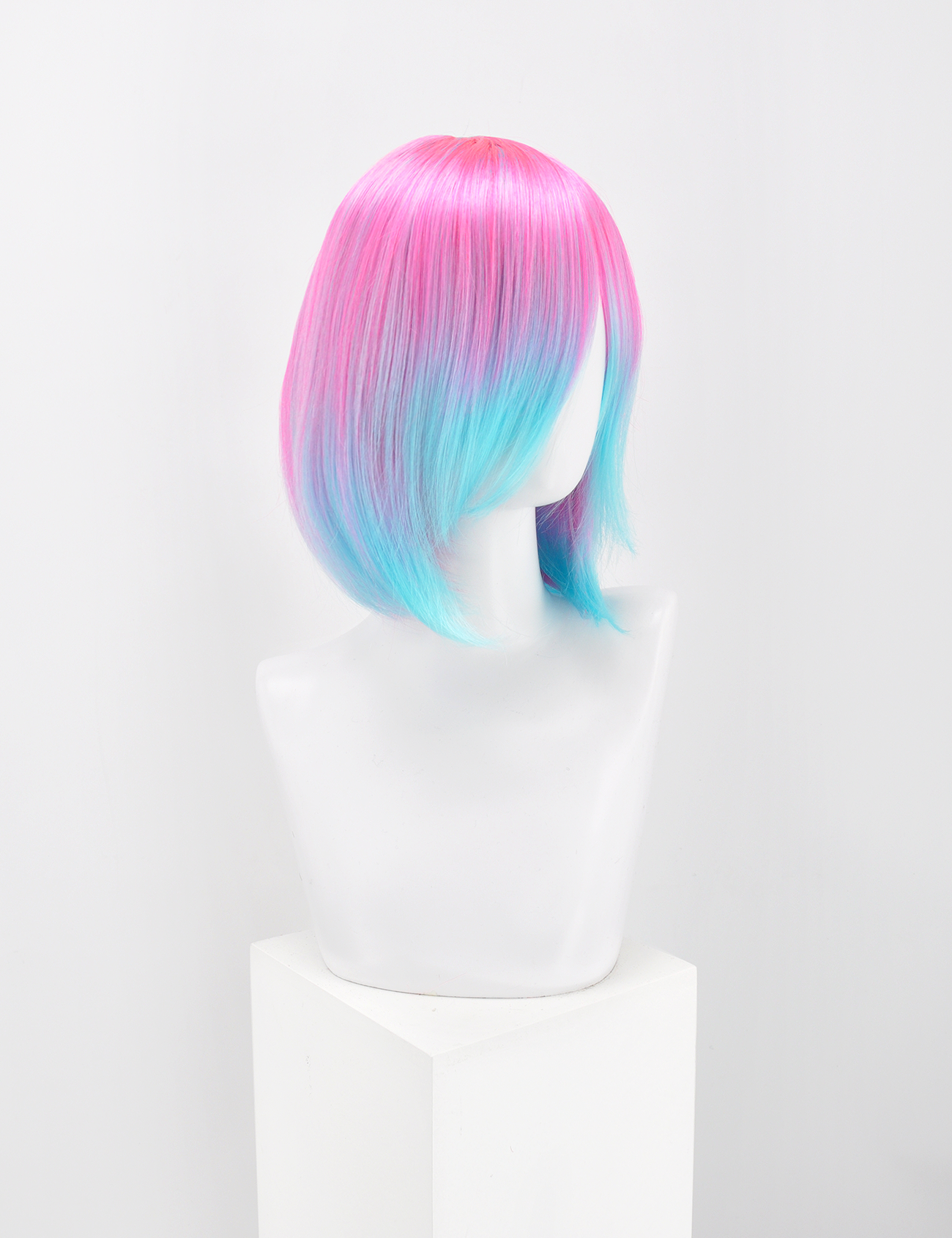 BOB WIG - FUCHSIA/AQUA